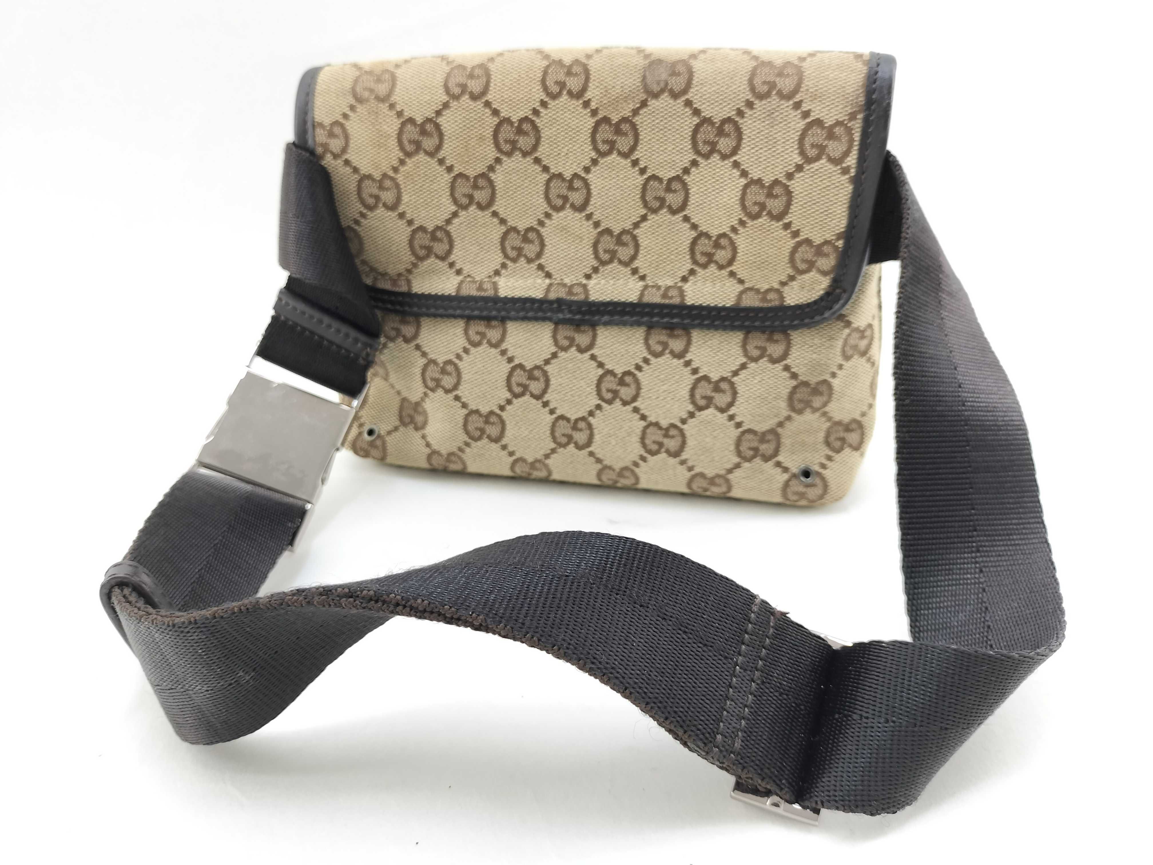 GG Canvas Waist Bag, Brown, 92543 — view 4