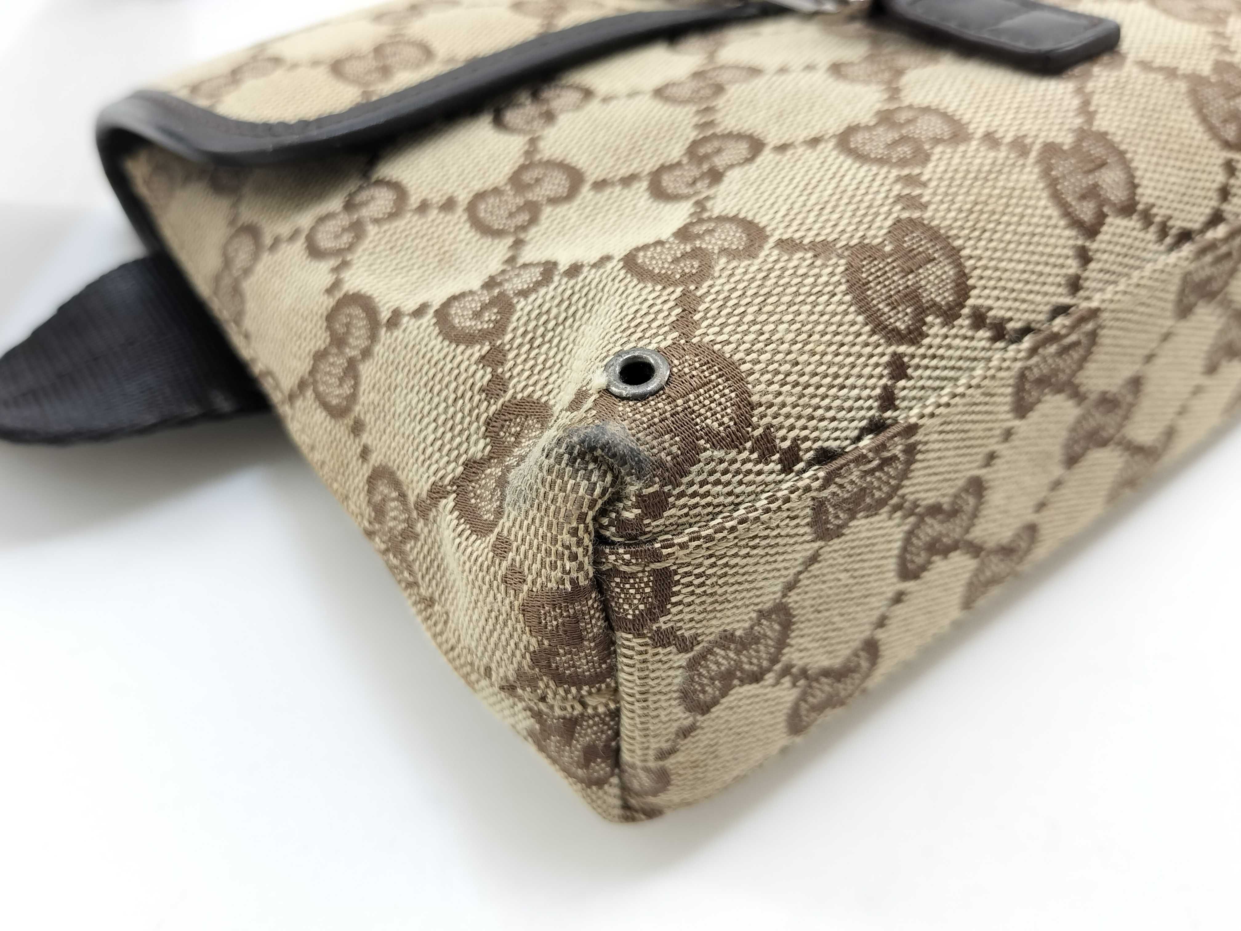 GG Canvas Waist Bag, Brown, 92543 — view 7