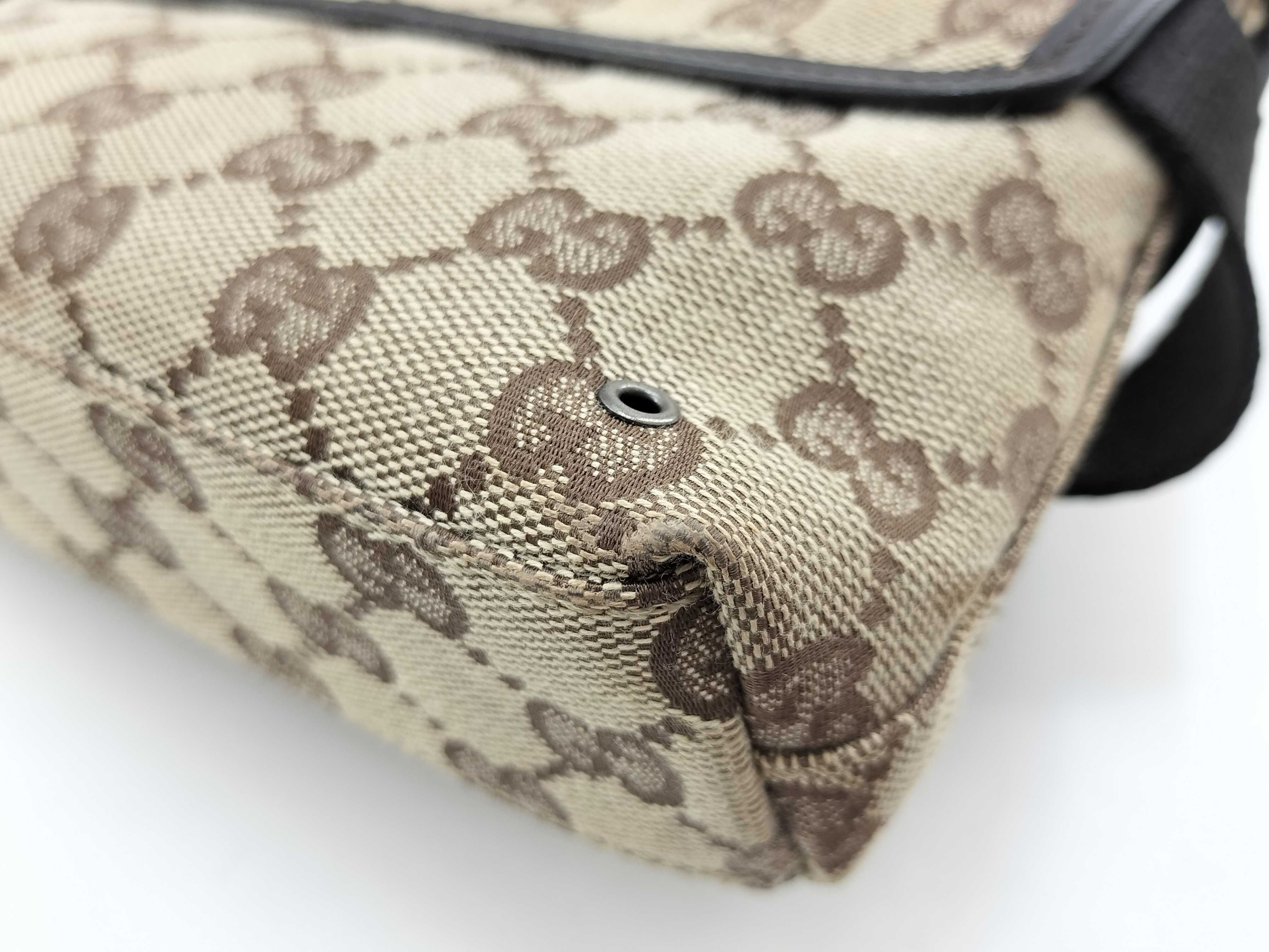 GG Canvas Waist Bag, Brown, 92543 — view 8