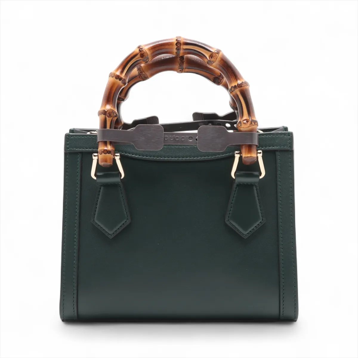 Bamboo Diana Small Leather 2WAY Handbag Green 832936 — view 2