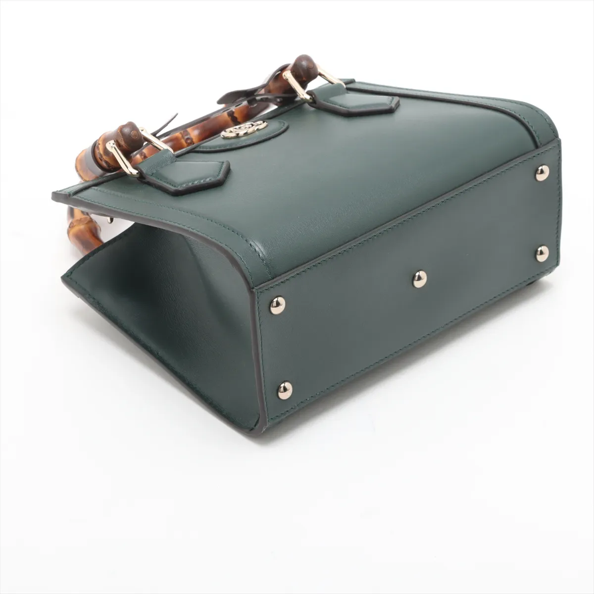 Bamboo Diana Small Leather 2WAY Handbag Green 832936 — view 4
