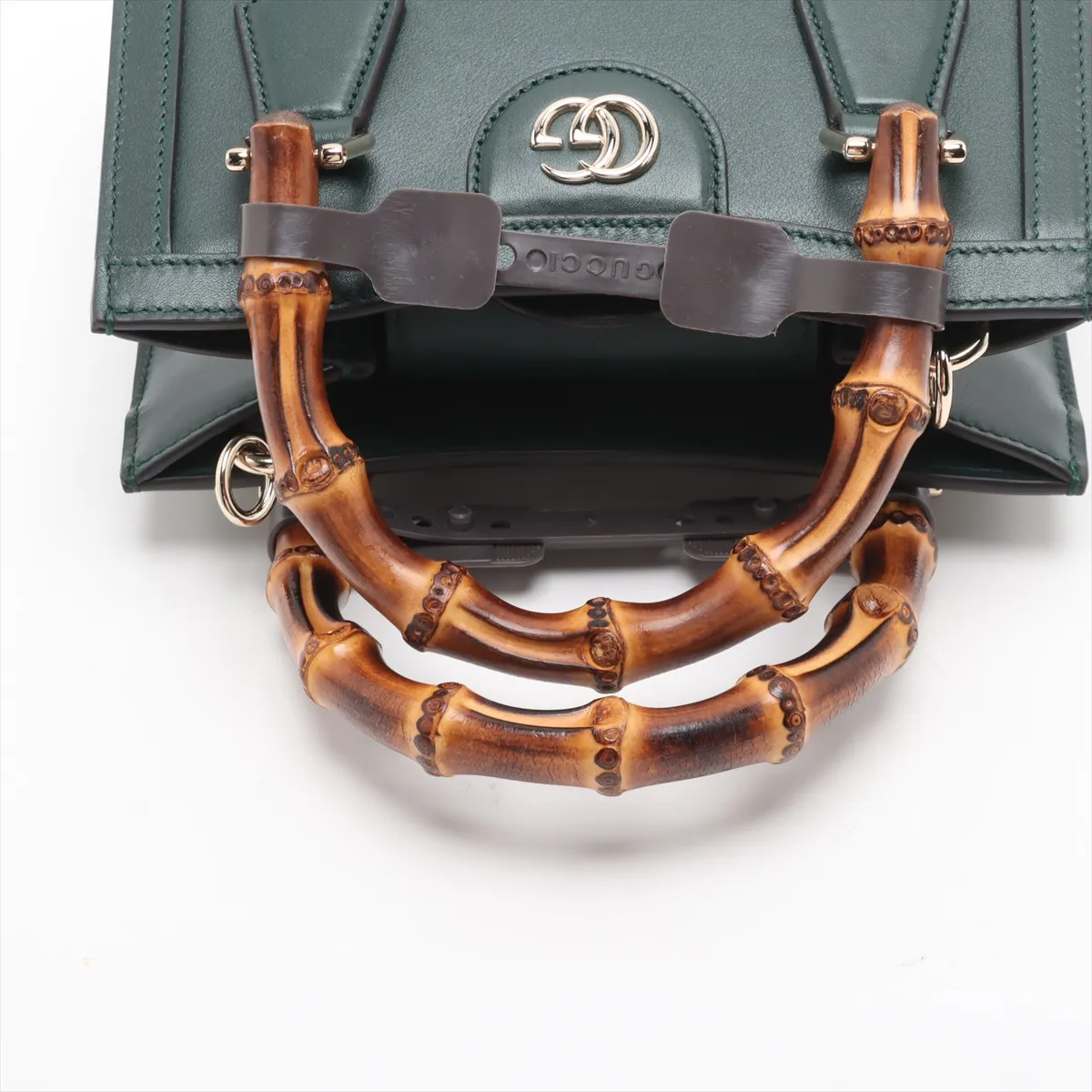 Bamboo Diana Small Leather 2WAY Handbag Green 832936 — view 5