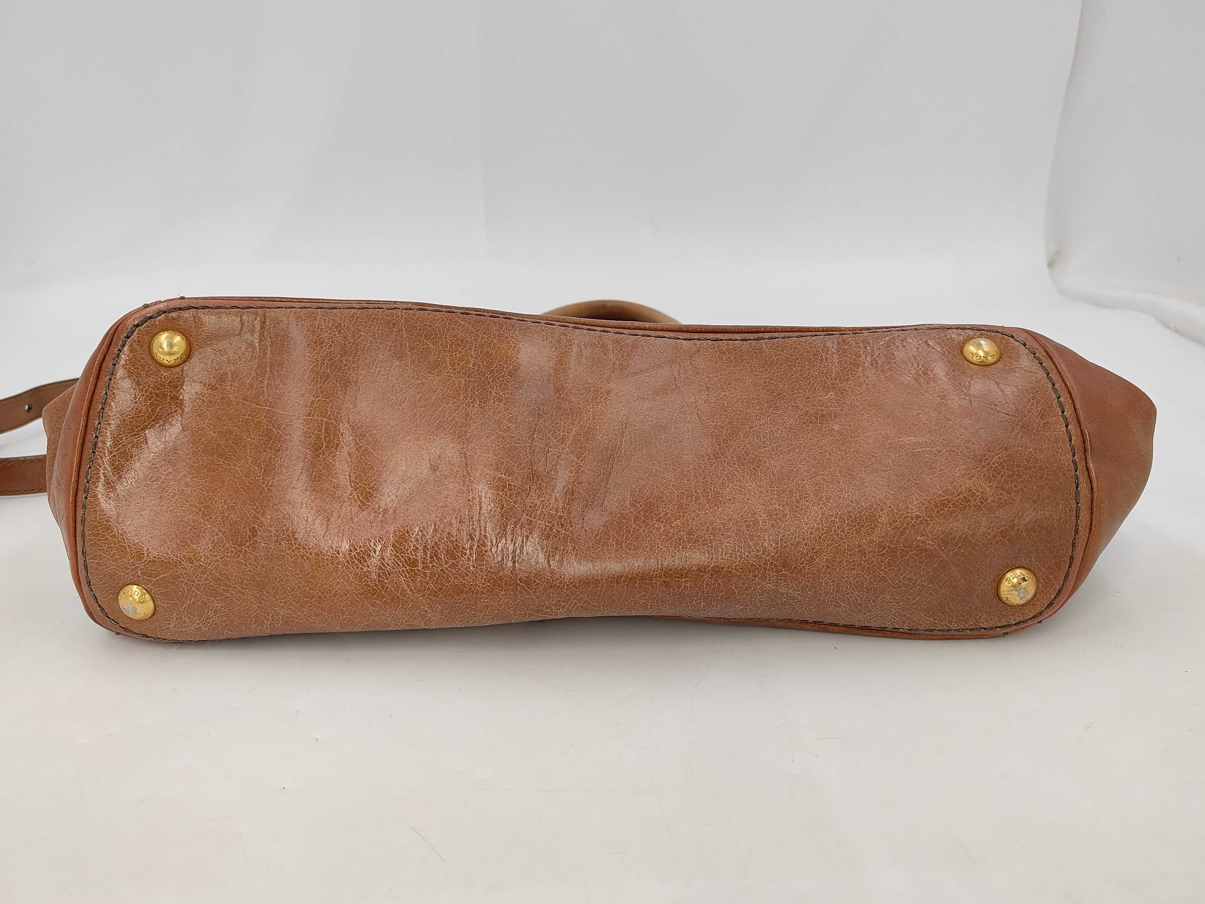 Vitello Shine Tote Shoulder Bag Brown BN2151 Tote Bag — view 7