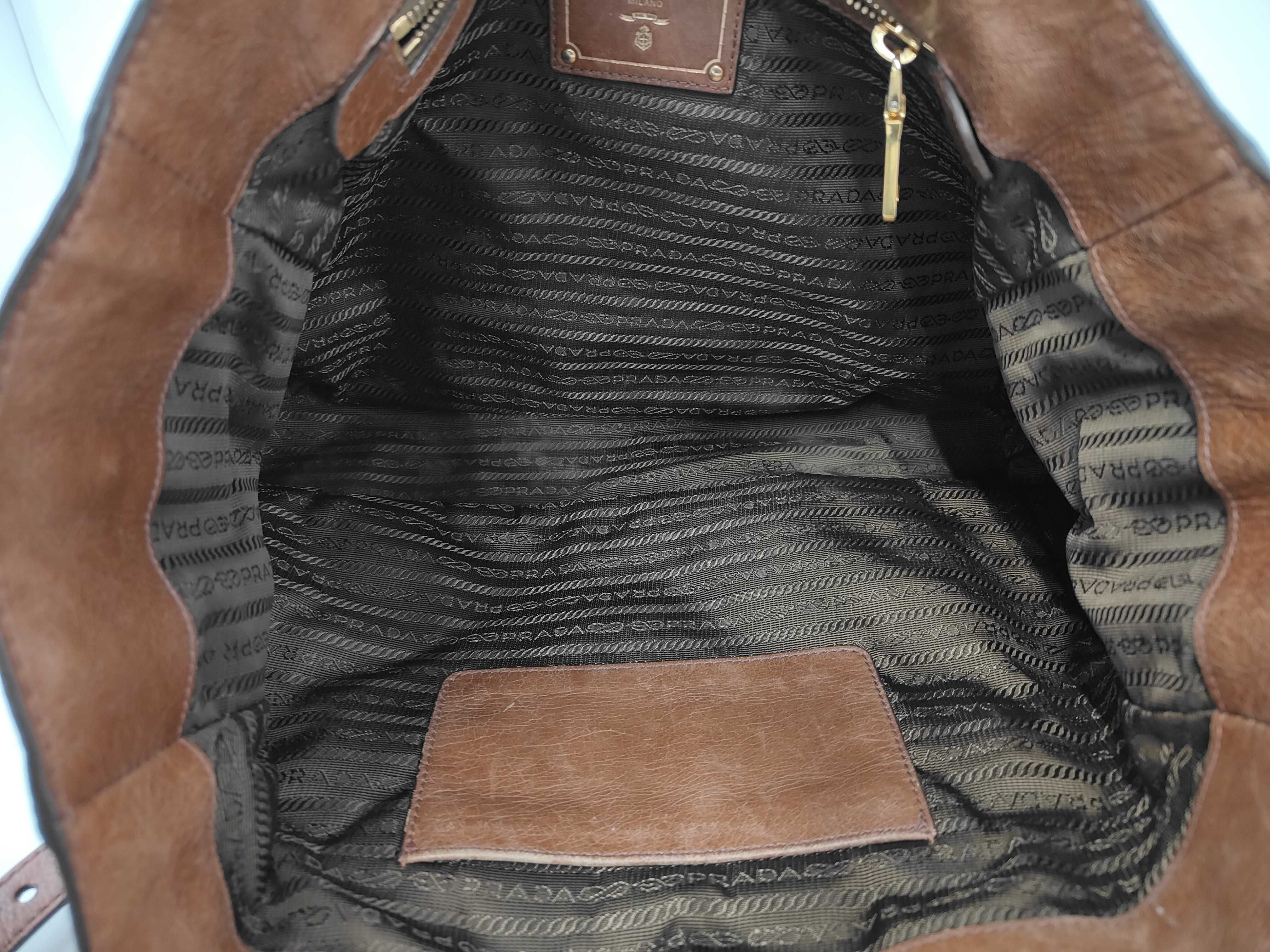 Vitello Shine Tote Shoulder Bag Brown BN2151 Tote Bag — view 8