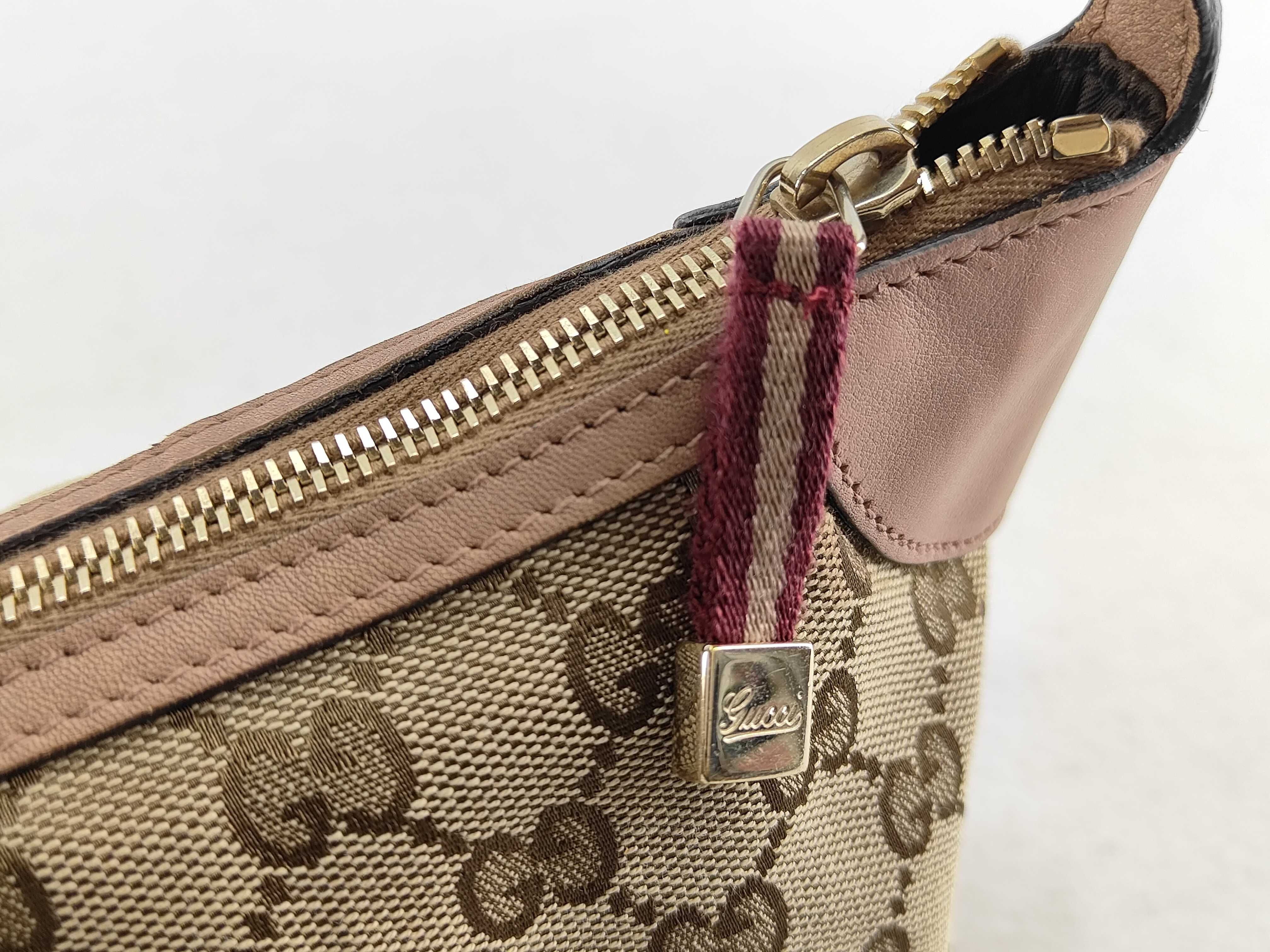GG Canvas Handbag, Brown, 224093 Shoulder Bag — view 10
