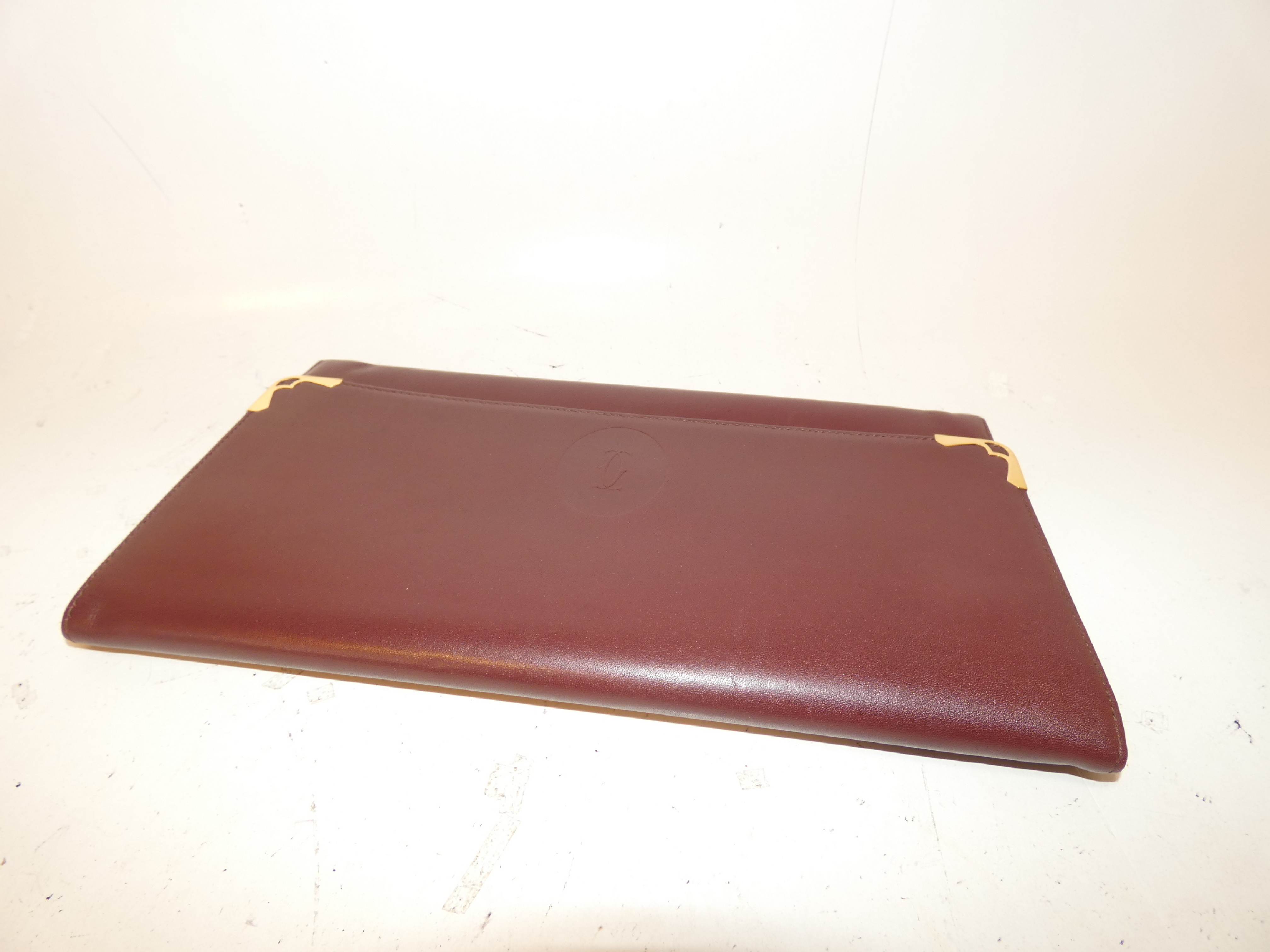 Bordeaux Leather Second Clutch Bag — view 3