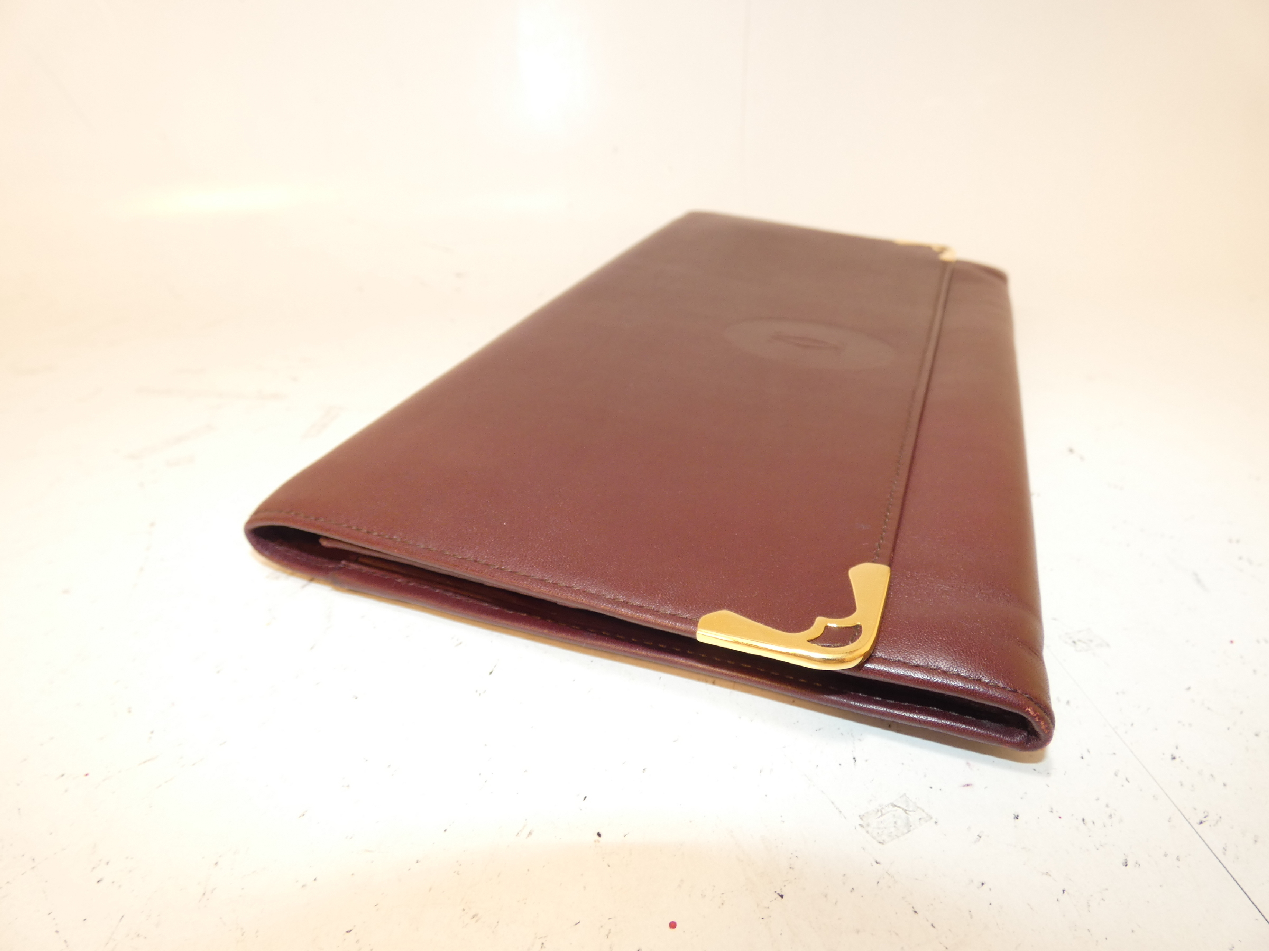 Bordeaux Leather Second Clutch Bag — view 5