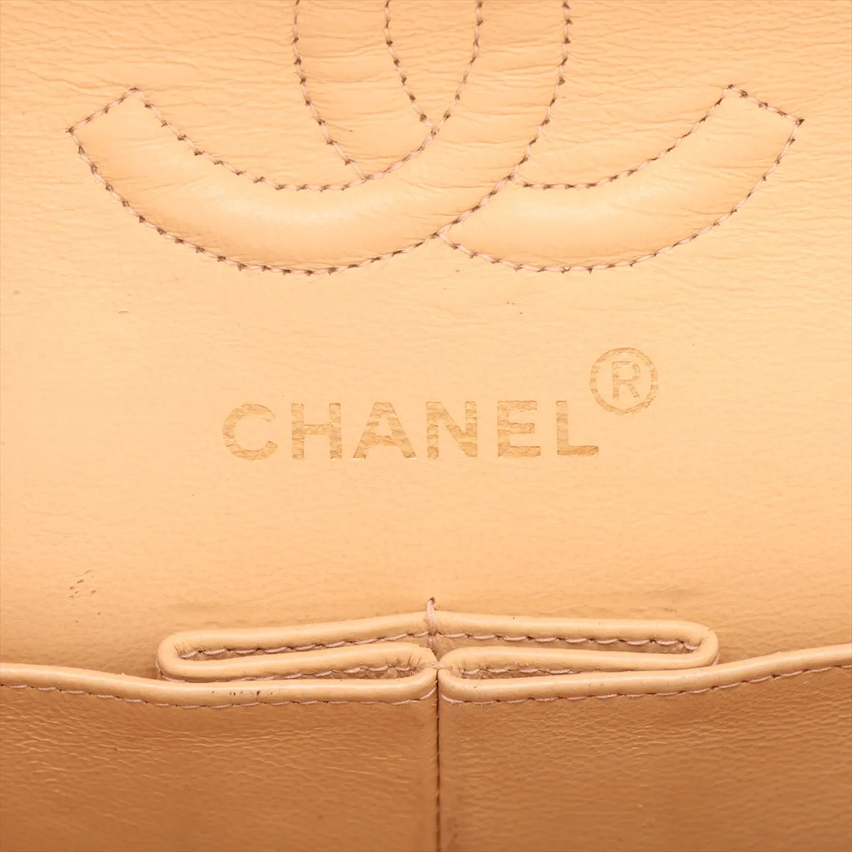 Matelassé 23 Small Suede Double Flap Double Chain Bag, Beige, Gold Hardware, 2640798, Series 2, A01113 — view 11