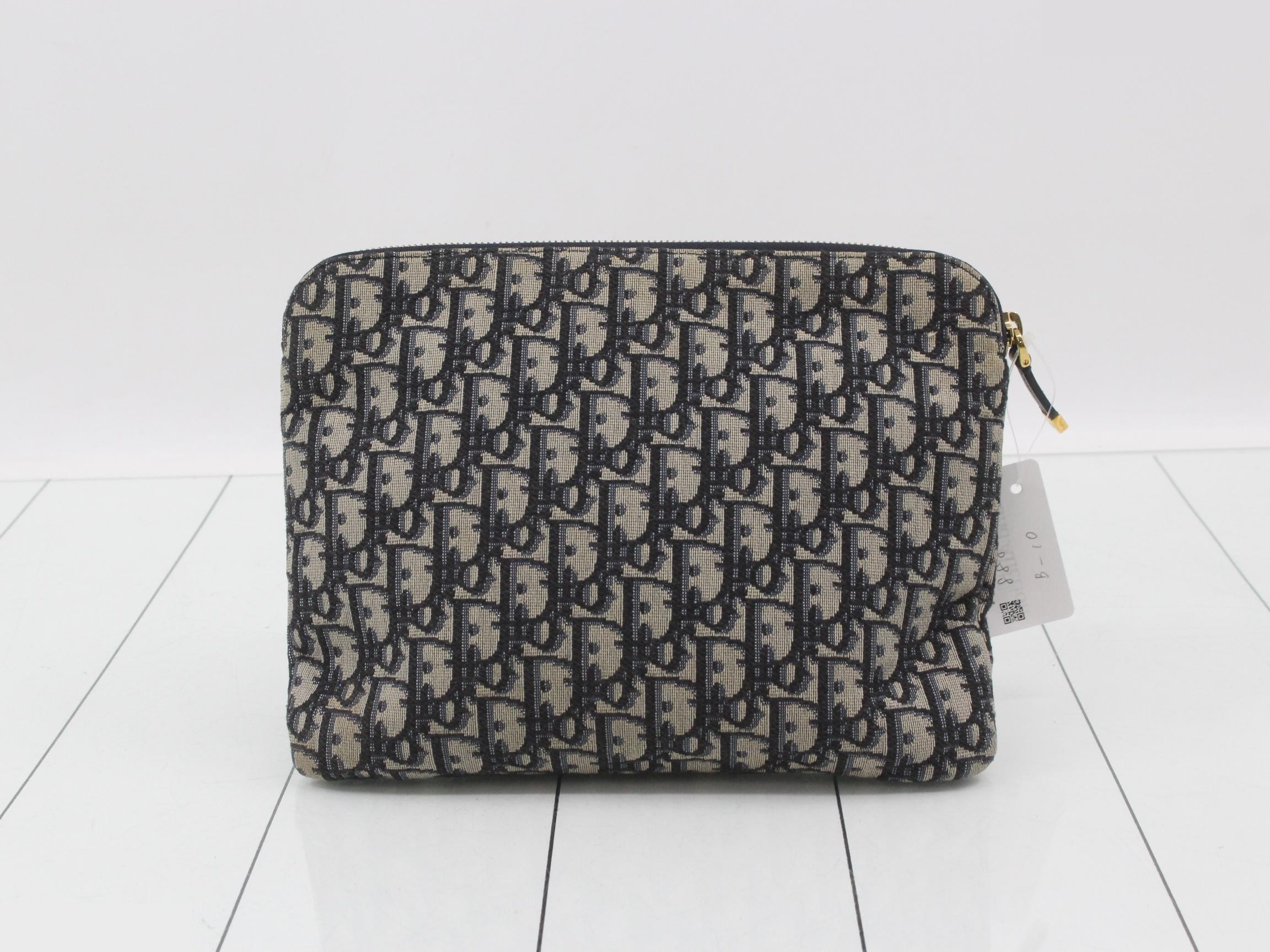 Oblique Jacquard Clutch Bag — view 2