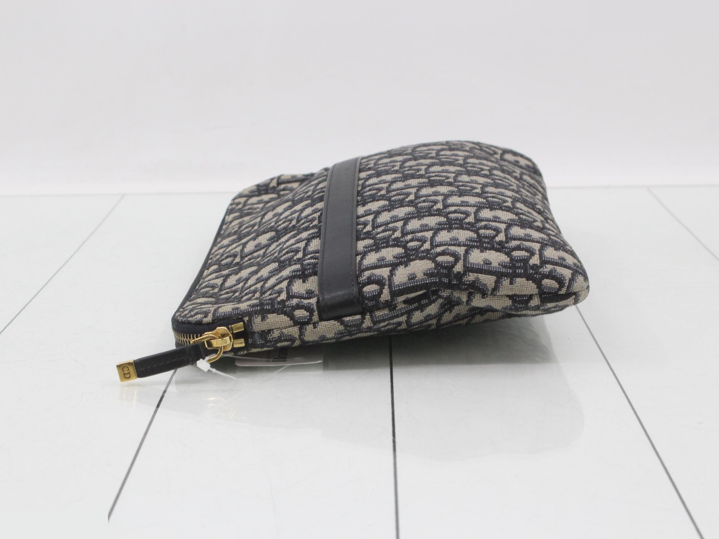 Oblique Jacquard Clutch Bag — view 4