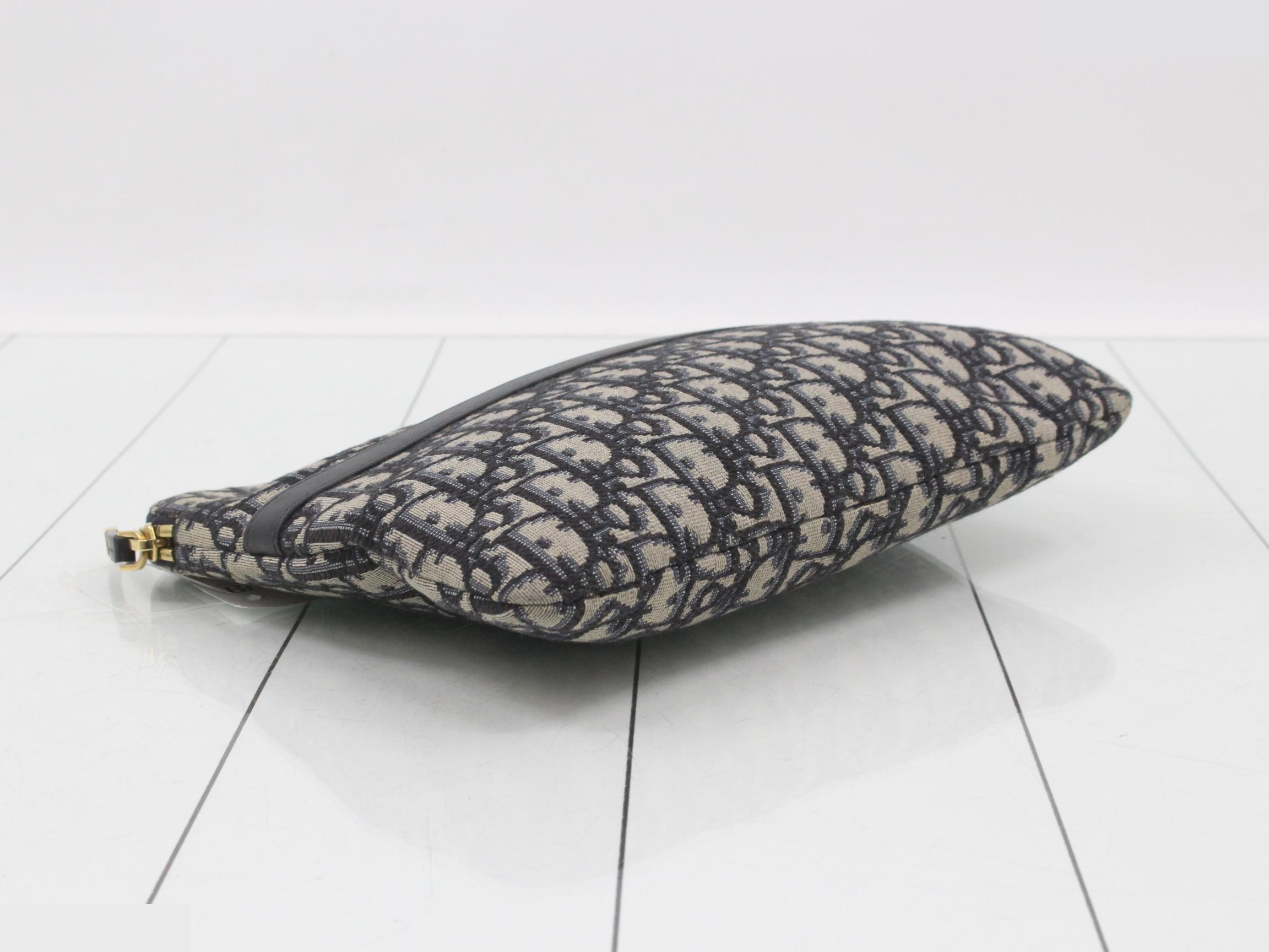 Oblique Jacquard Clutch Bag — view 5