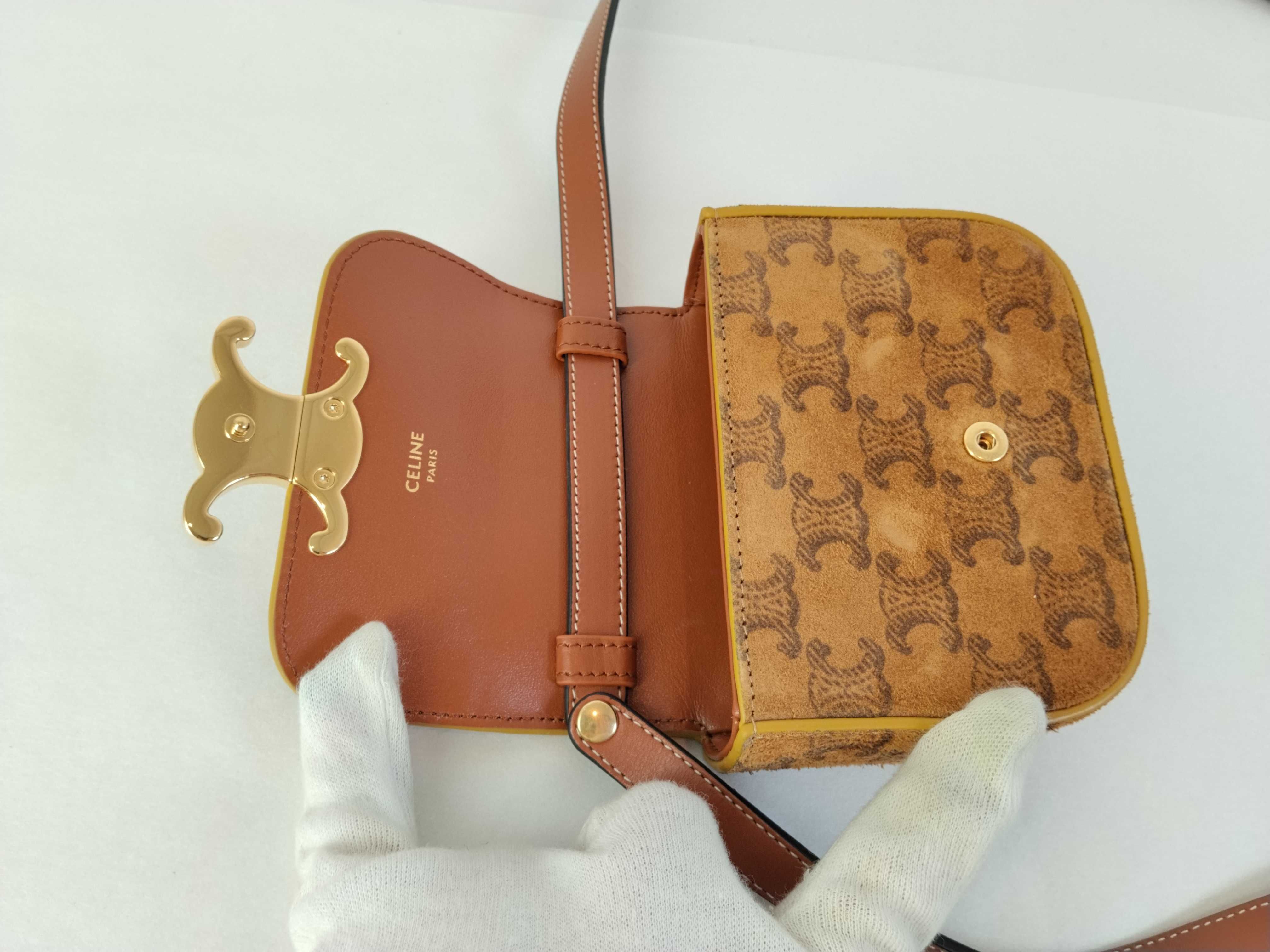 Triomphe Mini Claude Shoulder Bag — view 8