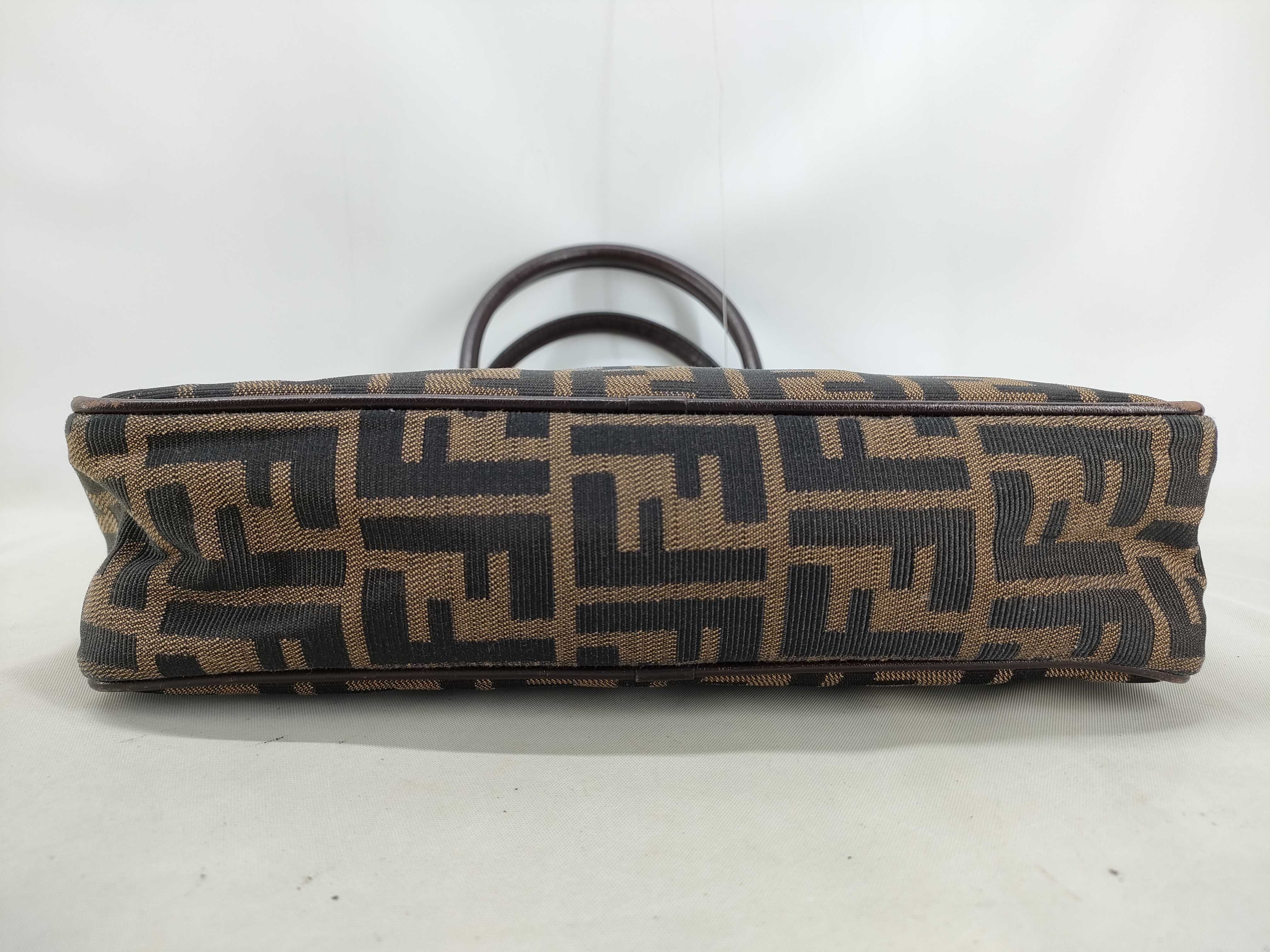 Zucca pattern Fendi Zucca handbag — view 3