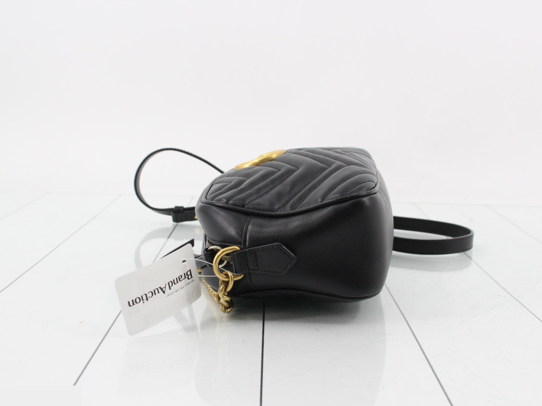 Marmont Shoulder Bag, Noir (Black), Quilted, 447632 — view 4
