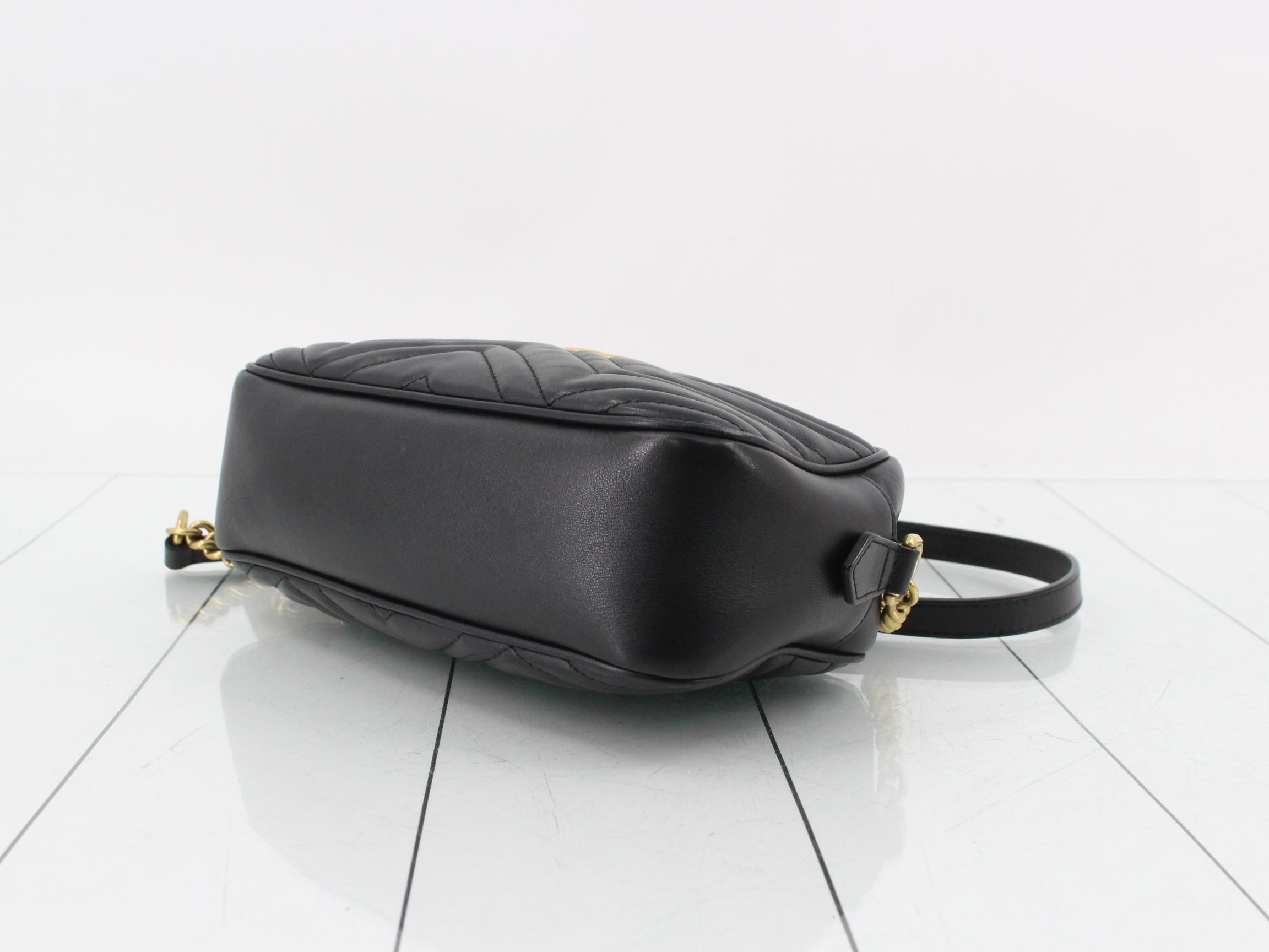 Marmont Shoulder Bag, Noir (Black), Quilted, 447632 — view 6