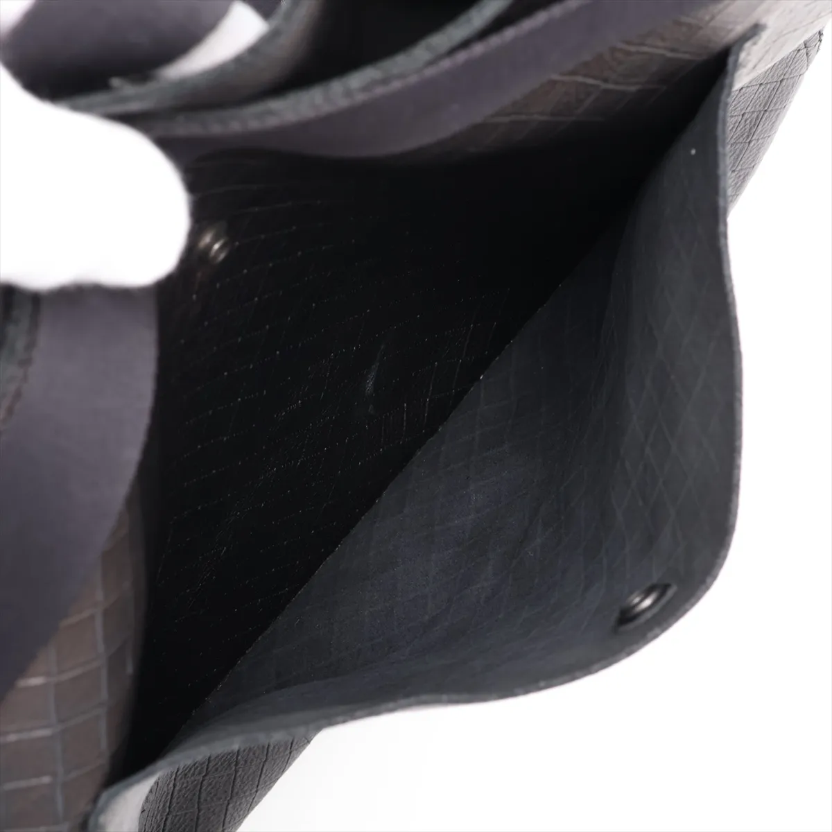 Intreccio Leather Shoulder Bag, Black — view 9