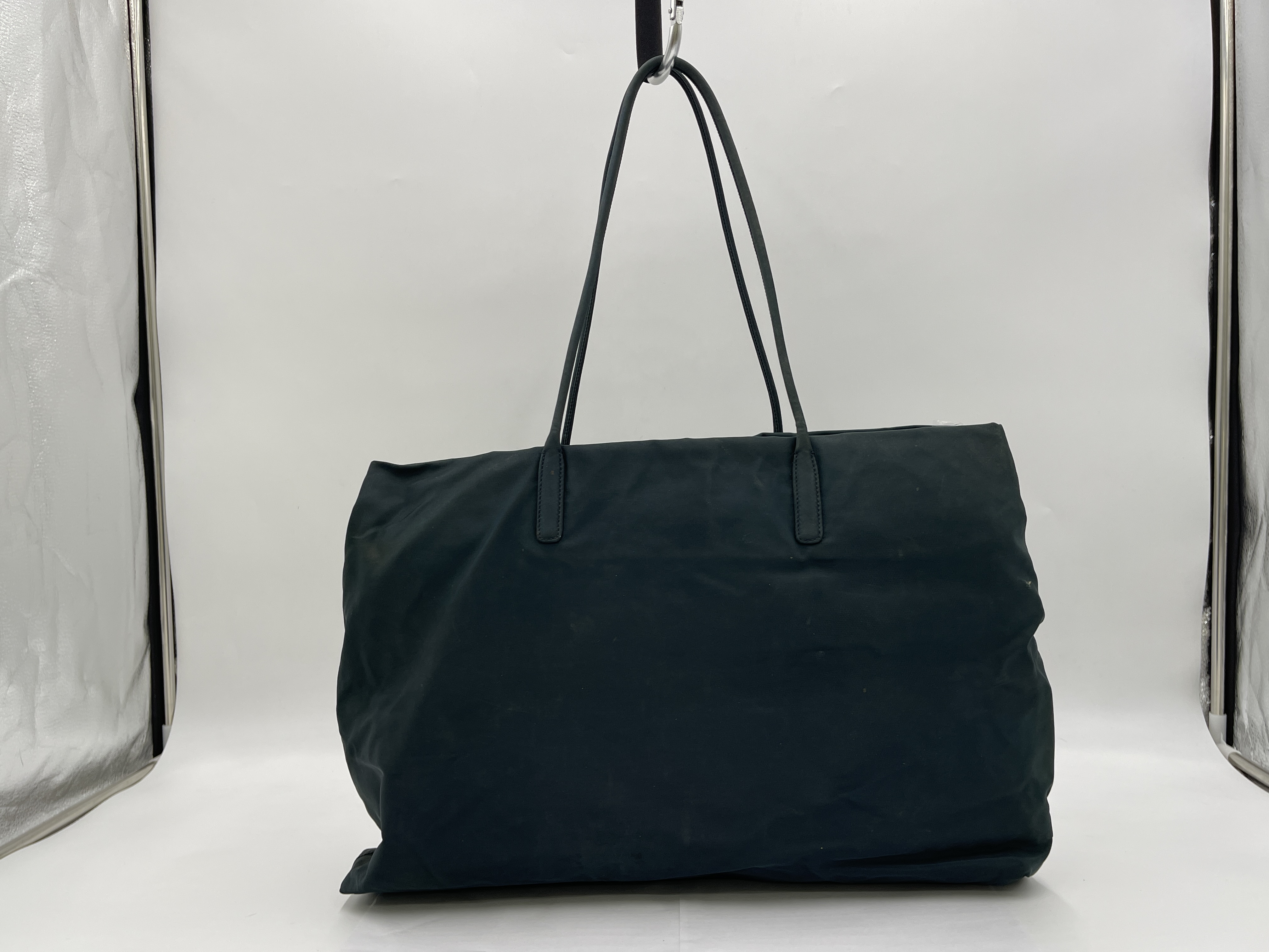 Nylon Triangle Logo Tote Bag — view 2