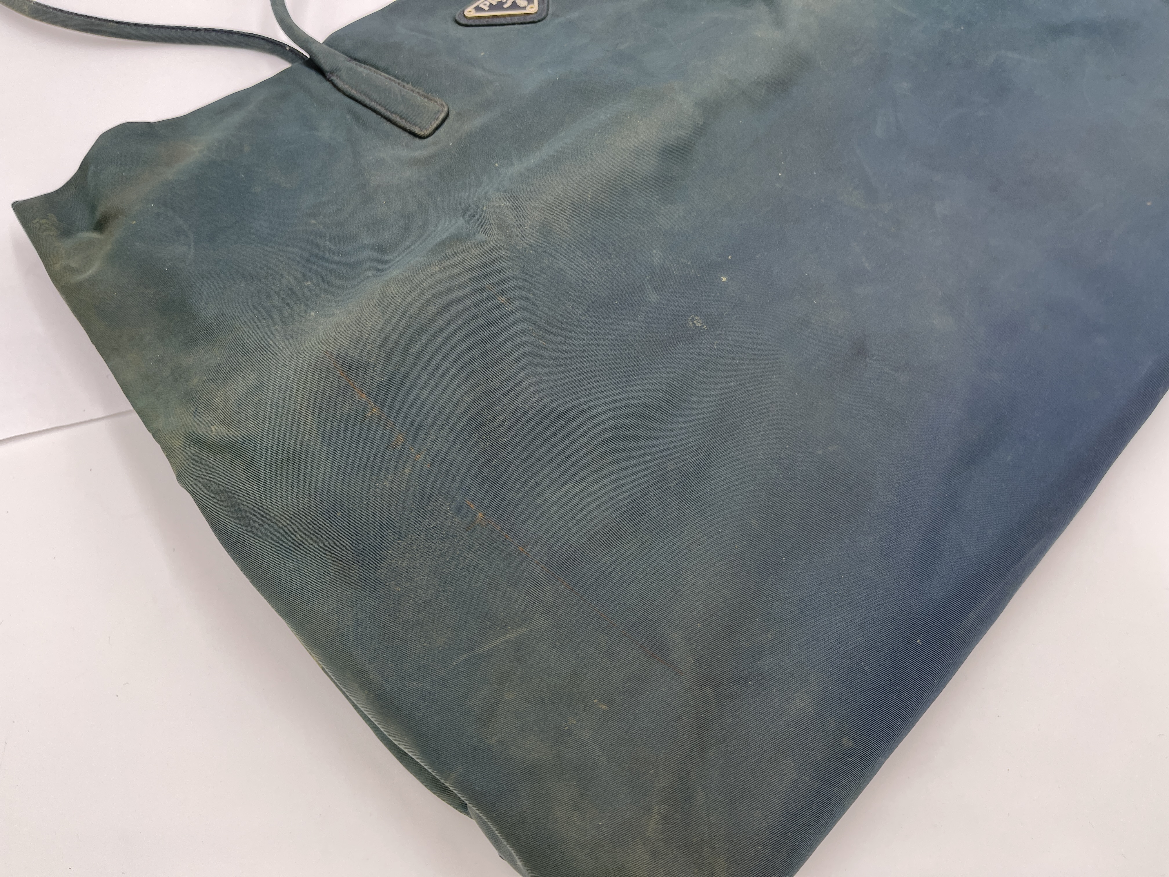 Nylon Triangle Logo Tote Bag — view 11