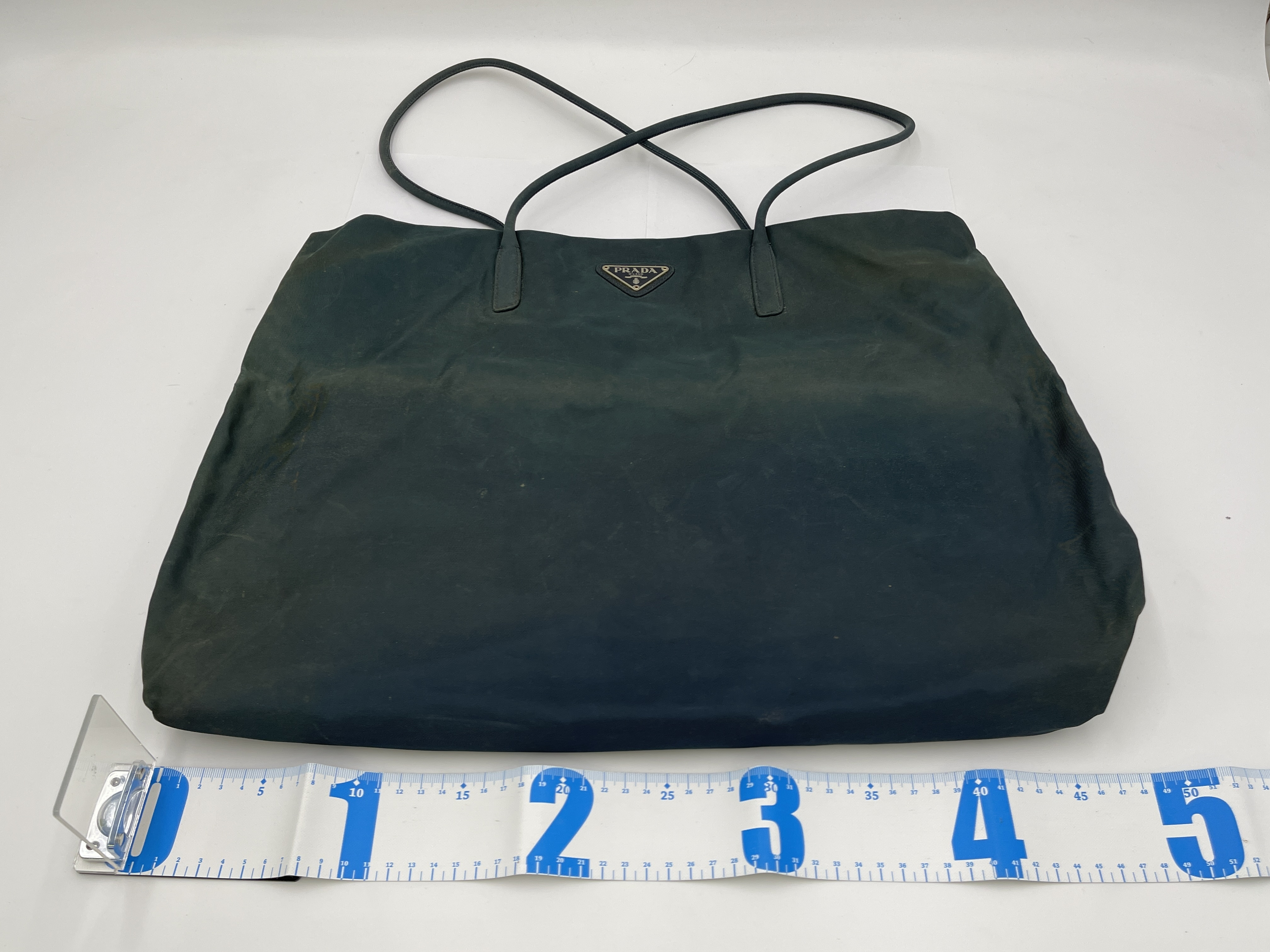 Nylon Triangle Logo Tote Bag — view 15