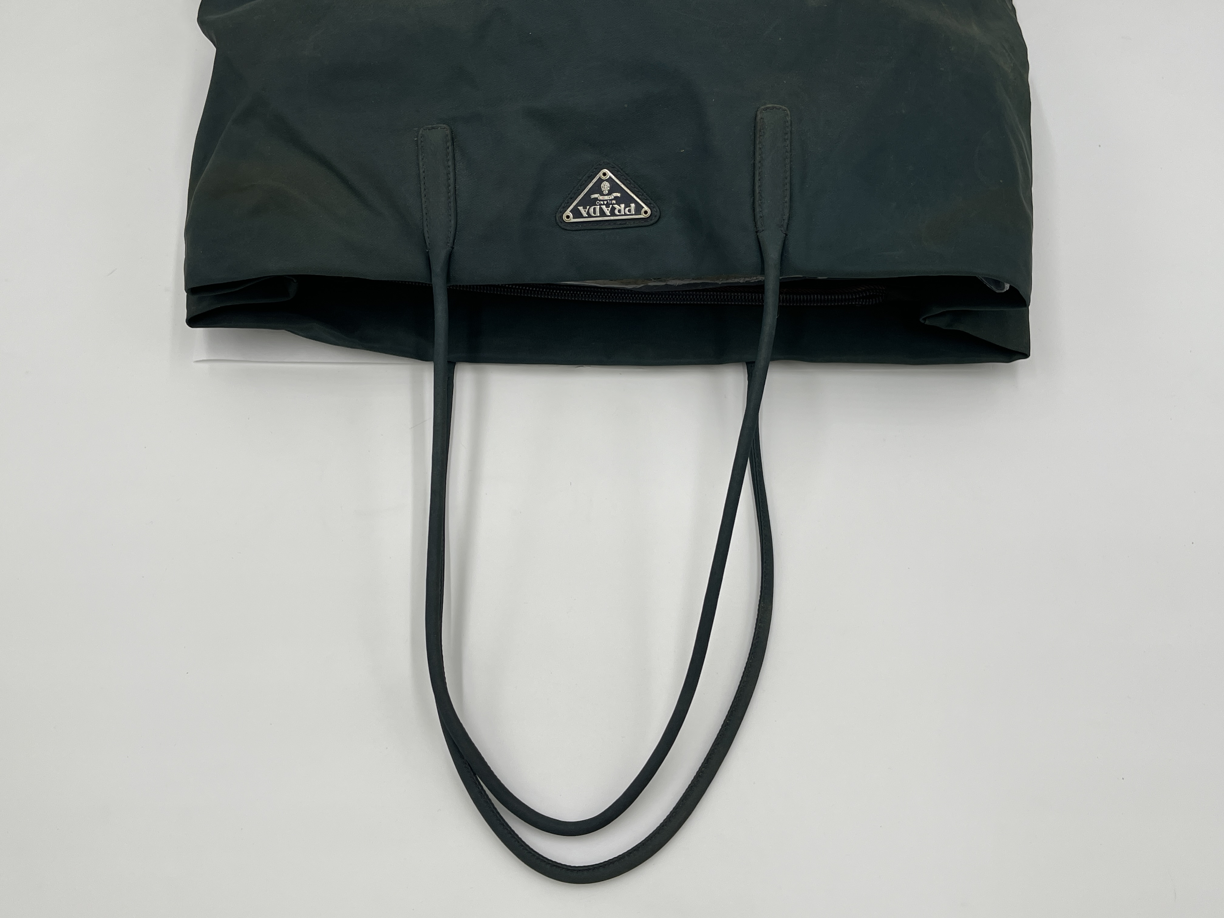 Nylon Triangle Logo Tote Bag — view 3
