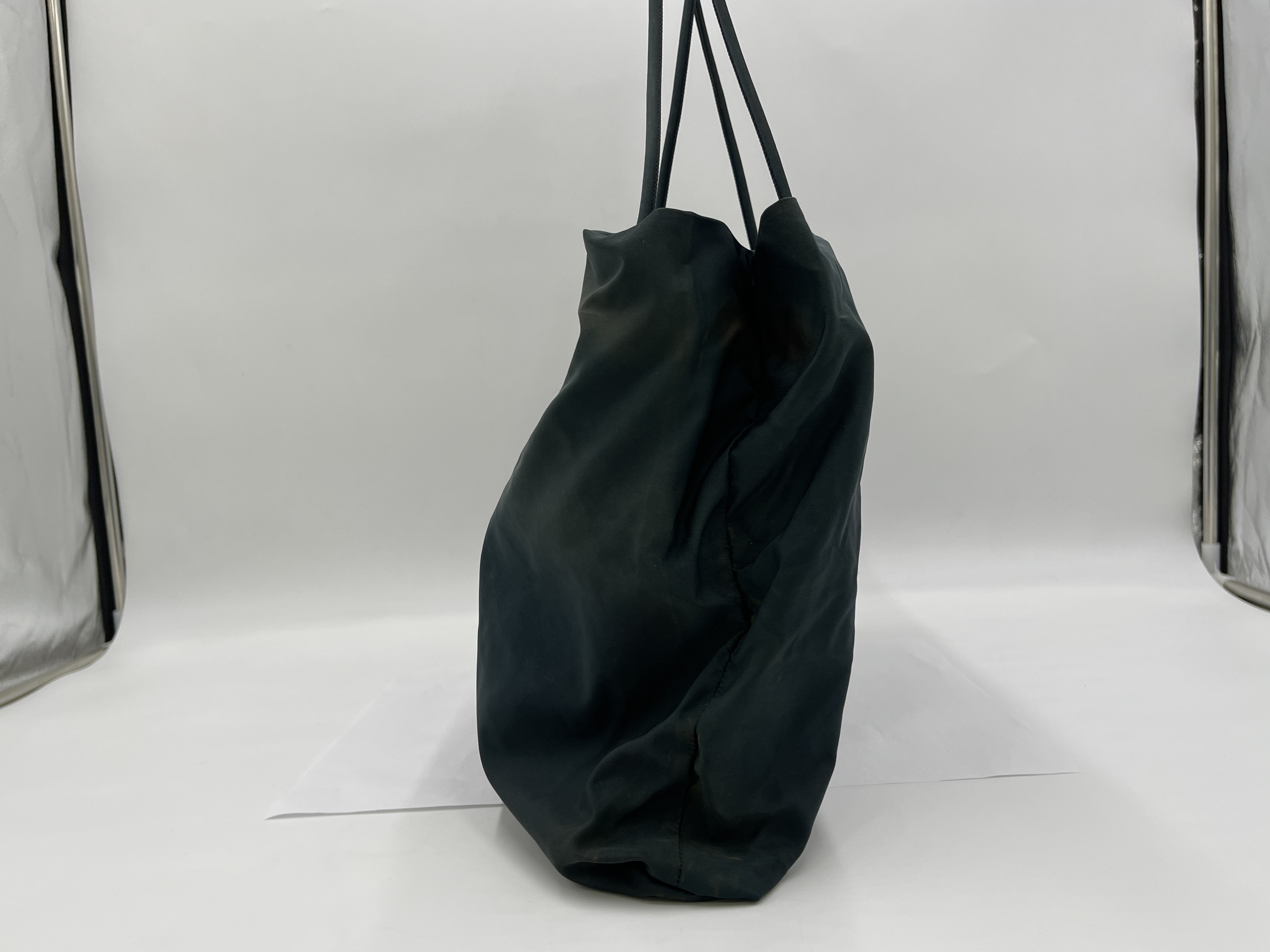 Nylon Triangle Logo Tote Bag — view 4