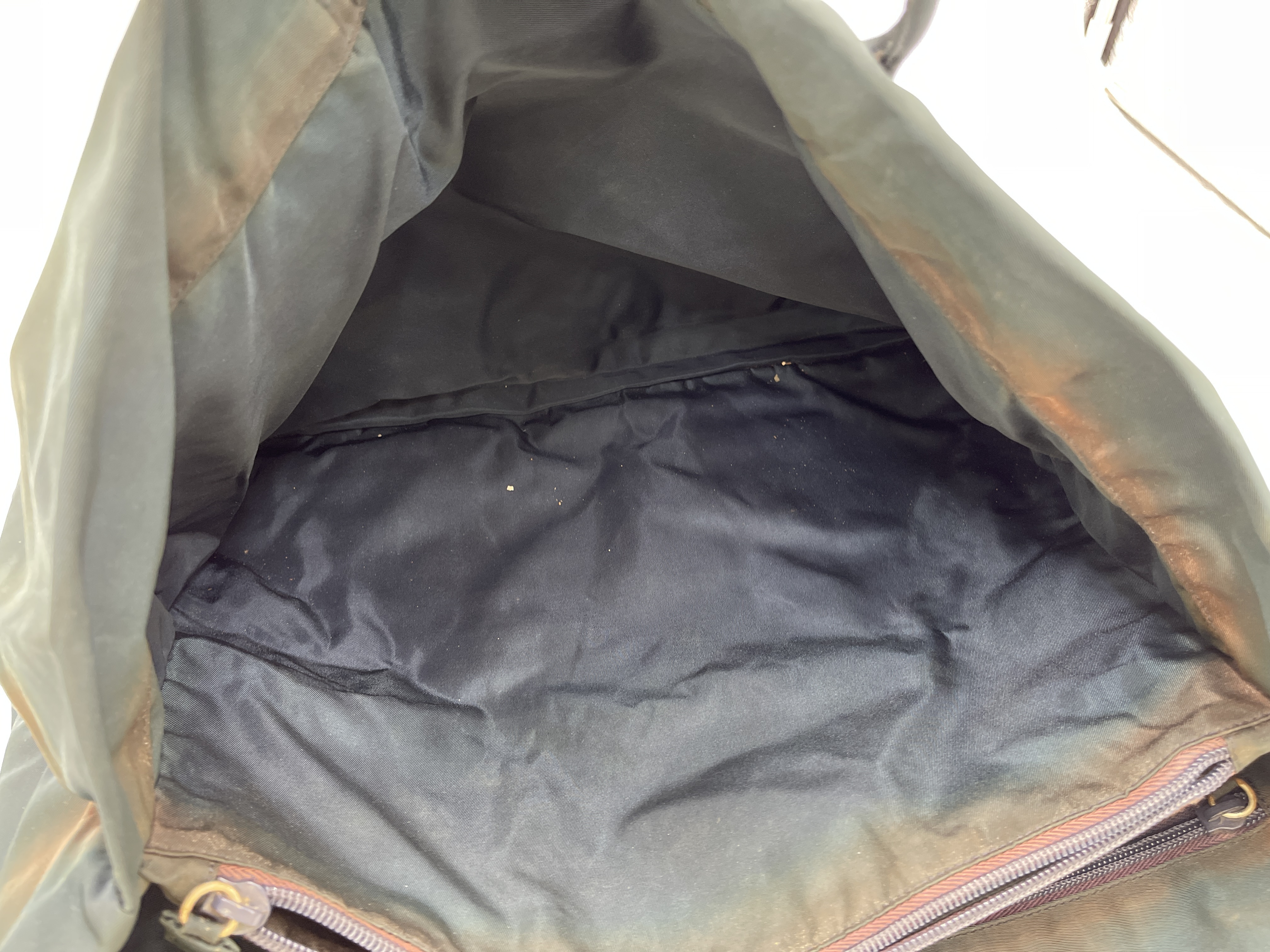 Nylon Triangle Logo Tote Bag — view 6