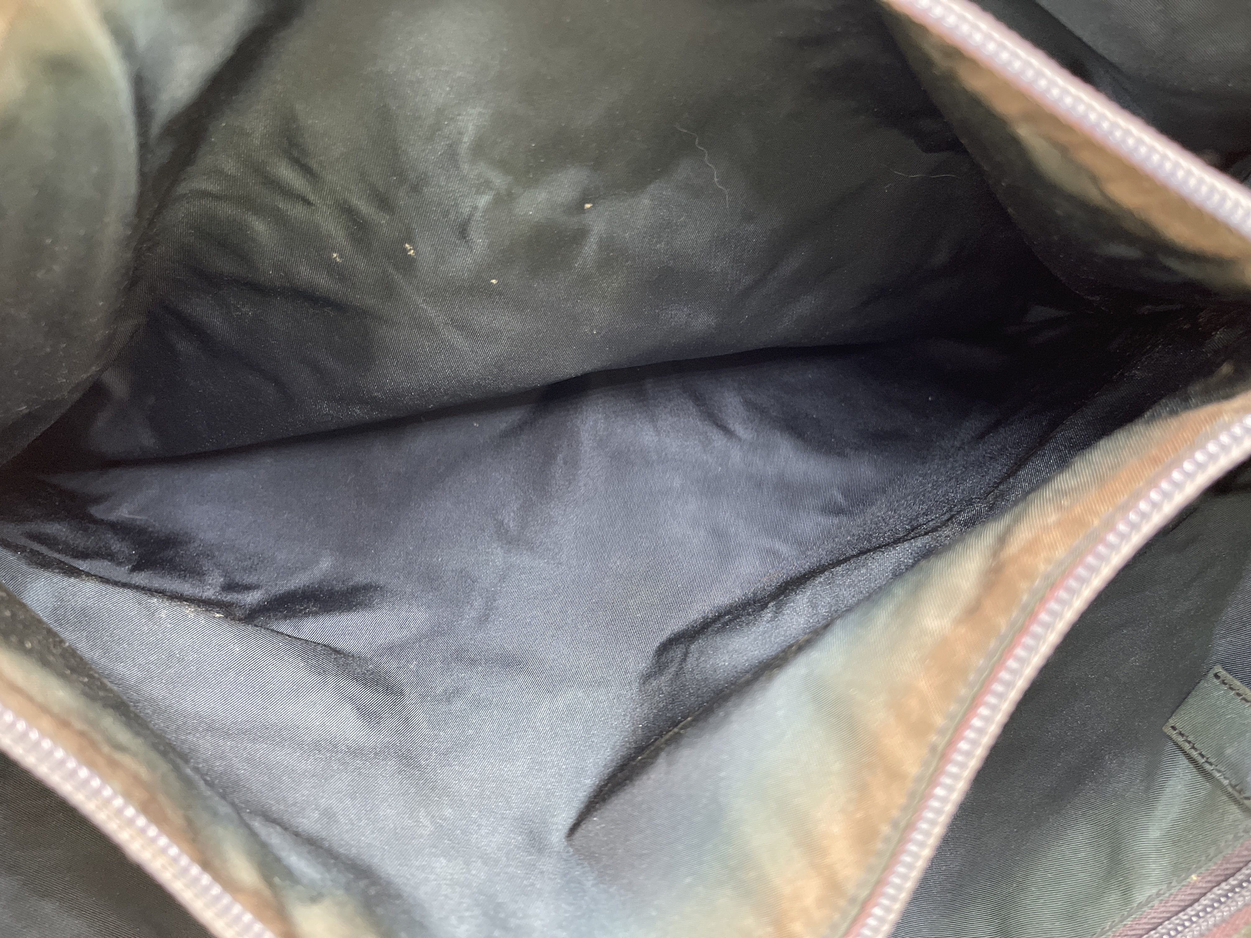 Nylon Triangle Logo Tote Bag — view 7