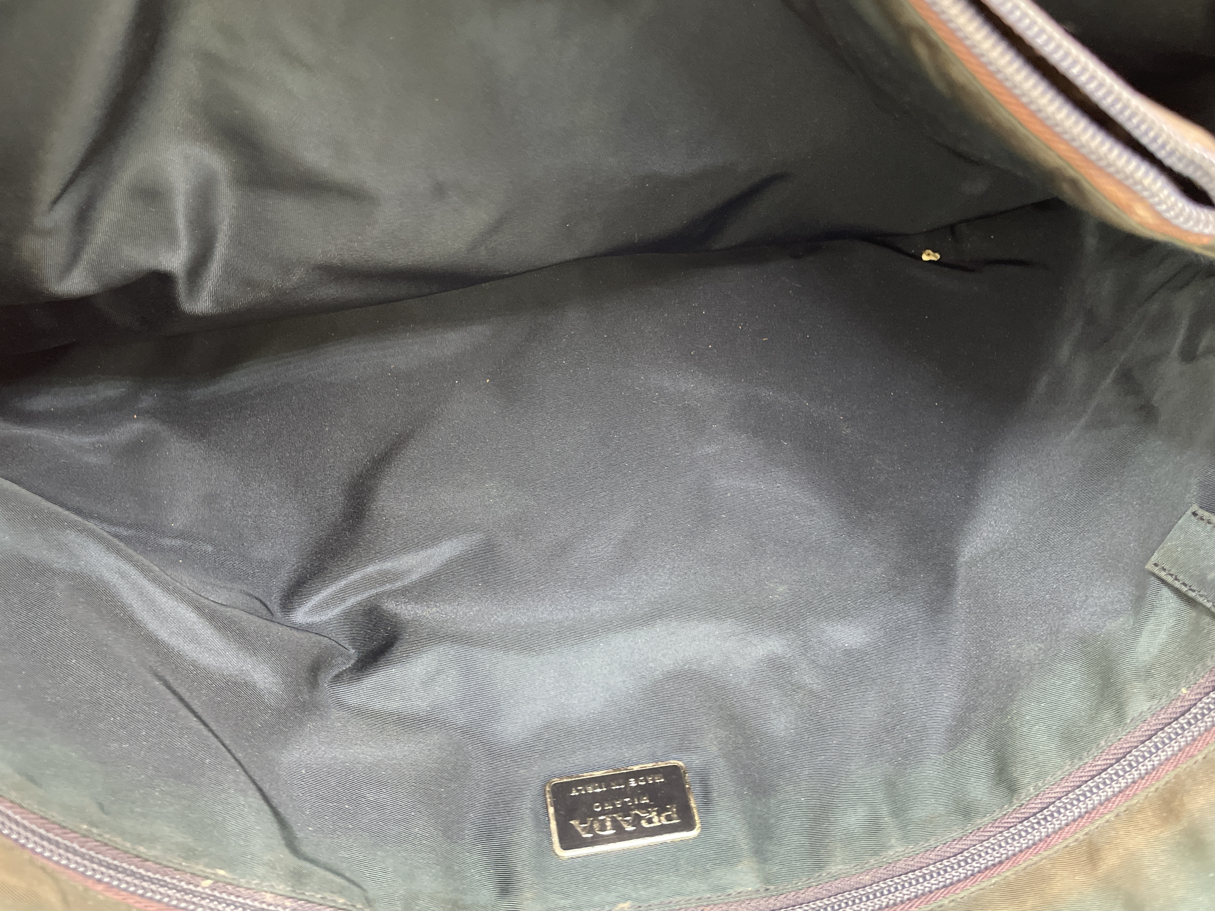 Nylon Triangle Logo Tote Bag — view 8