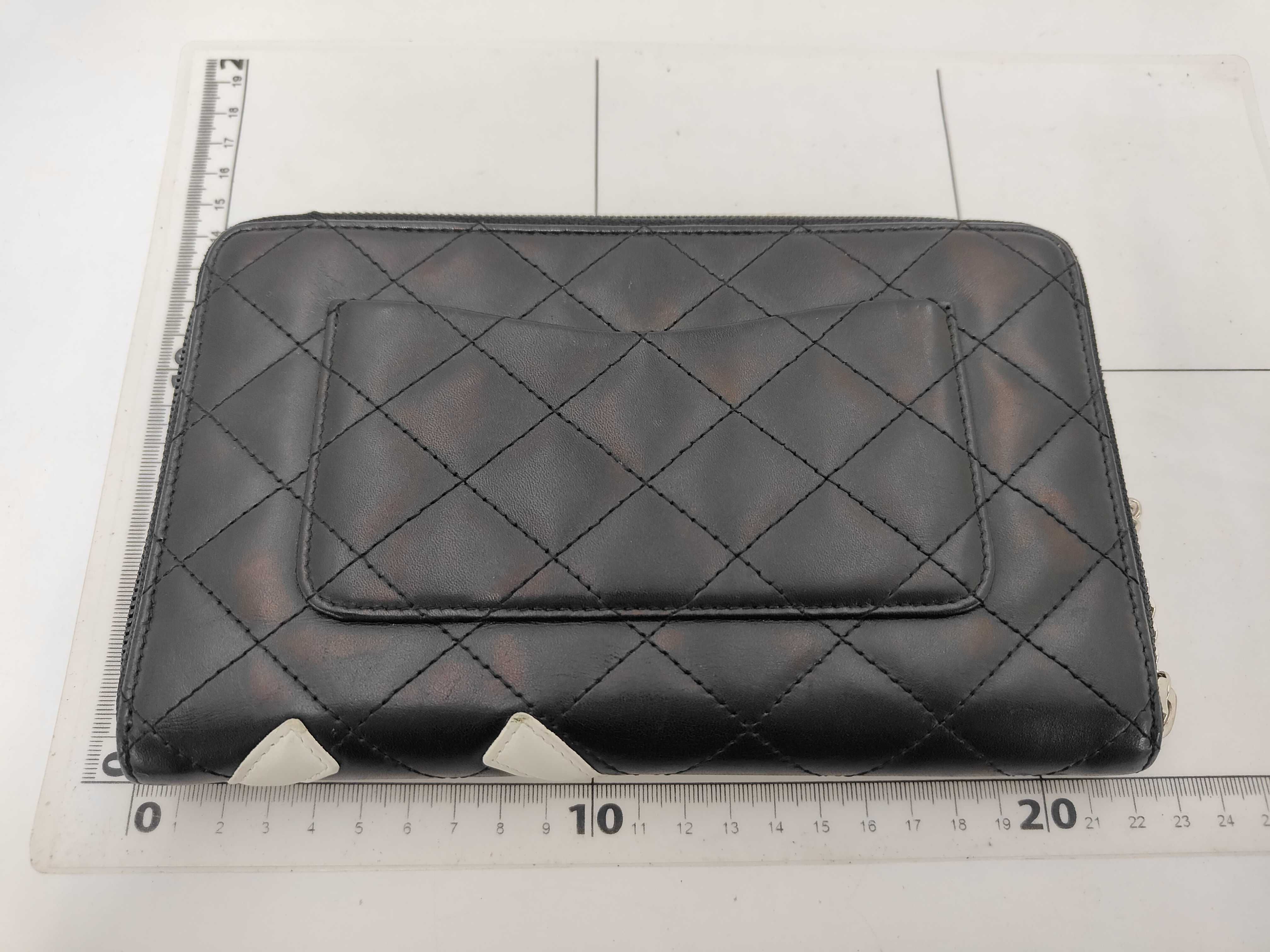 Cambon Line Leather Wallet with Silver Hardware 10344055 A48660 Wallet — view 2