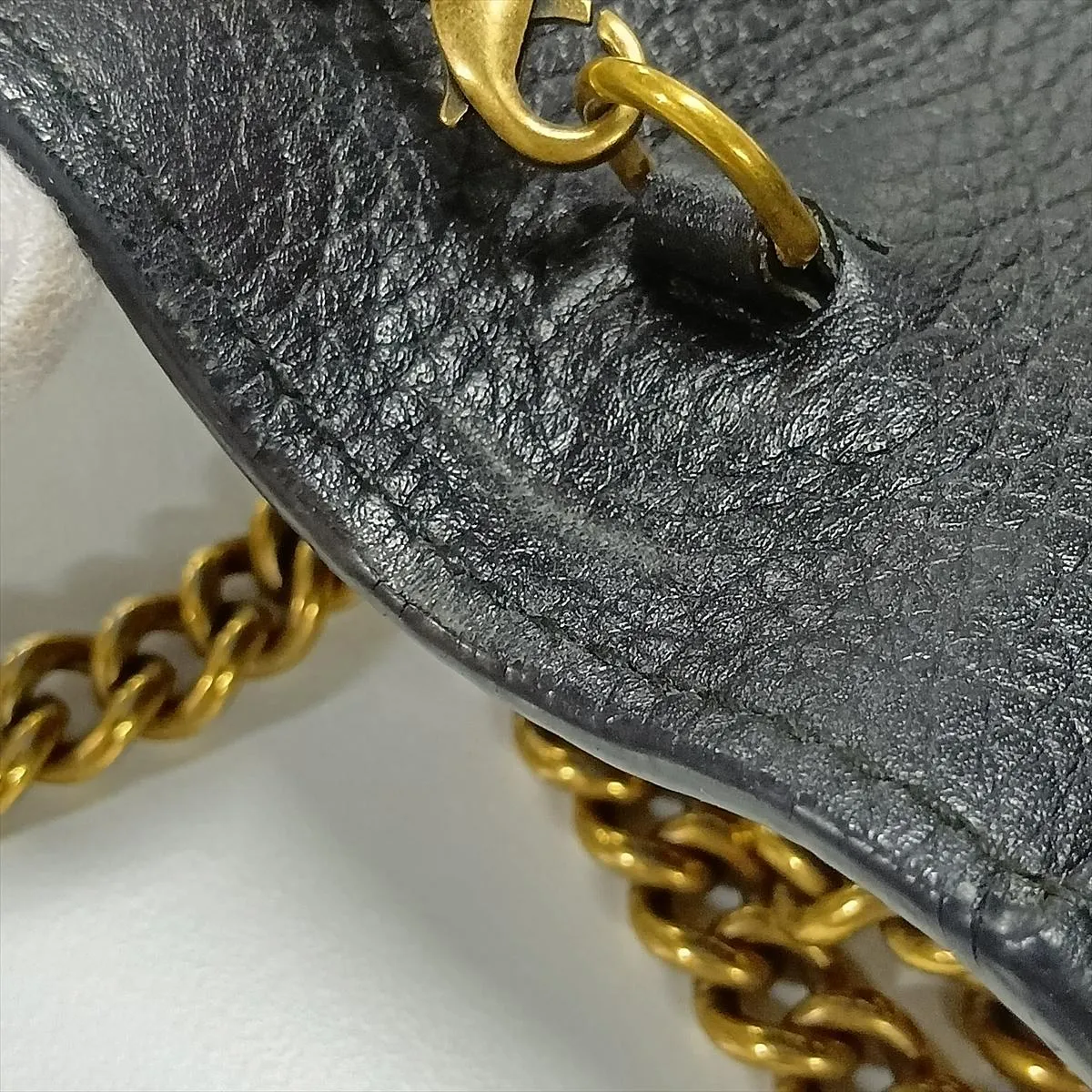 GG Marmont Leather Chain Wallet, Black, 401232 — view 14