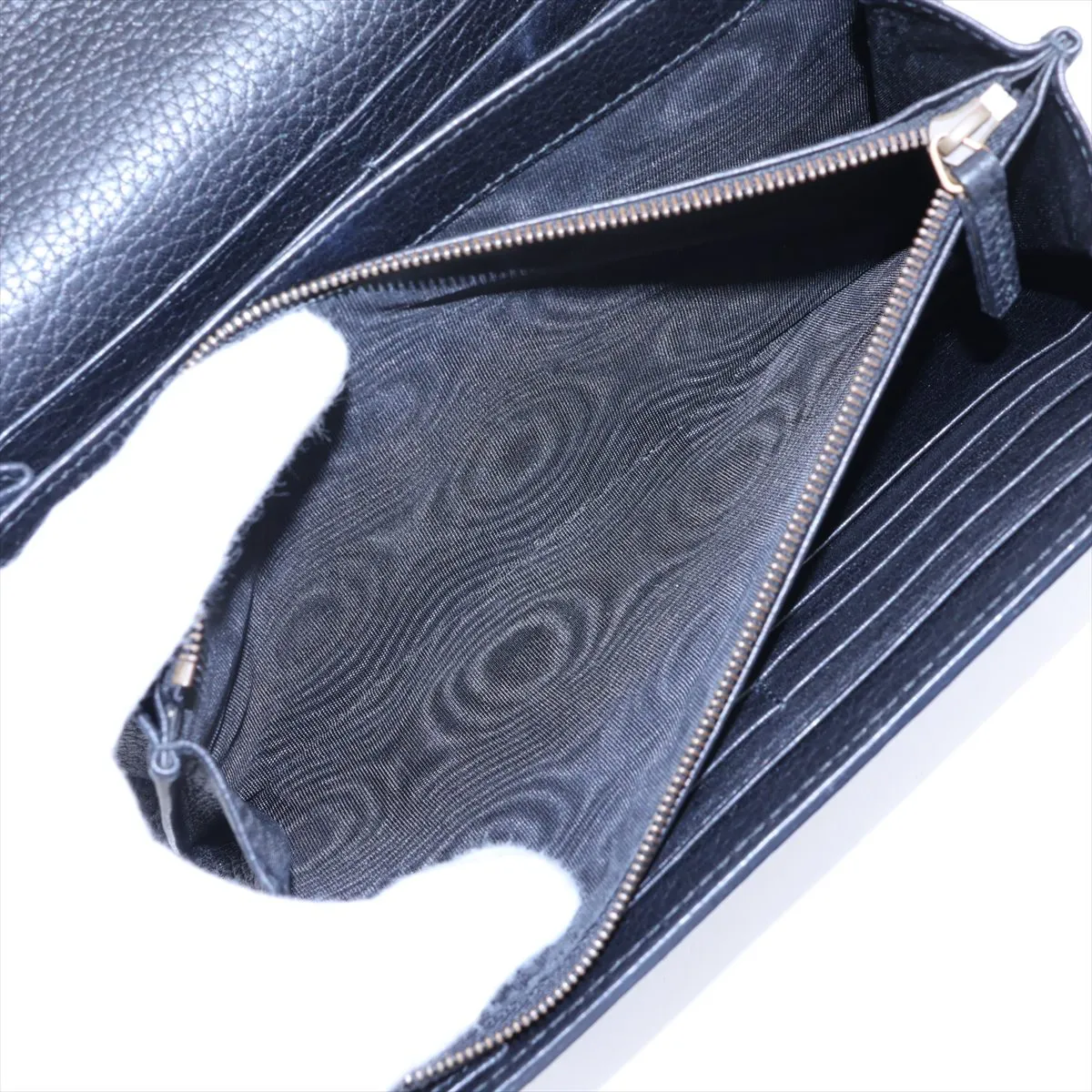 GG Marmont Leather Chain Wallet, Black, 401232 — view 8