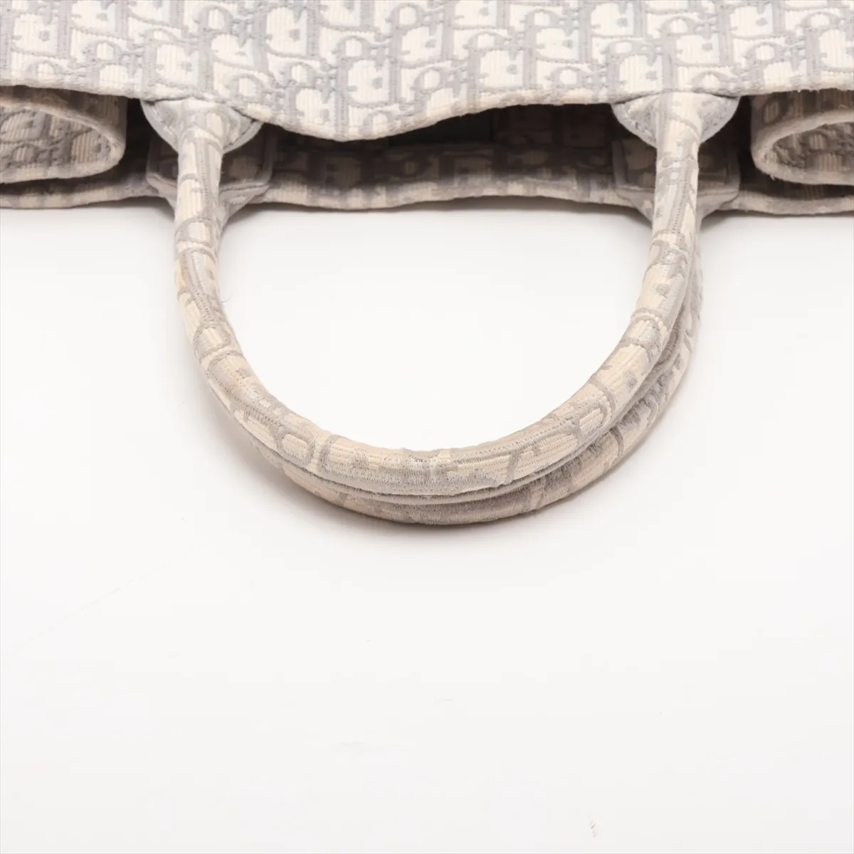 Oblique Book Tote Medium Canvas Tote Bag, Gray — view 5
