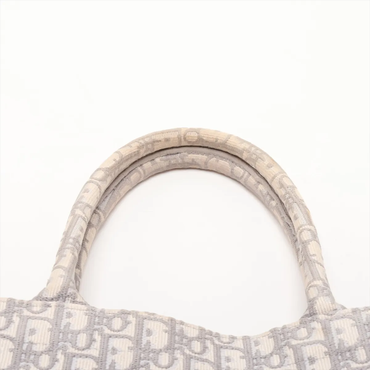 Oblique Book Tote Medium Canvas Tote Bag, Gray — view 6