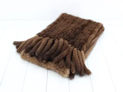 Mink Fur Scarf, Large Size, 200cm