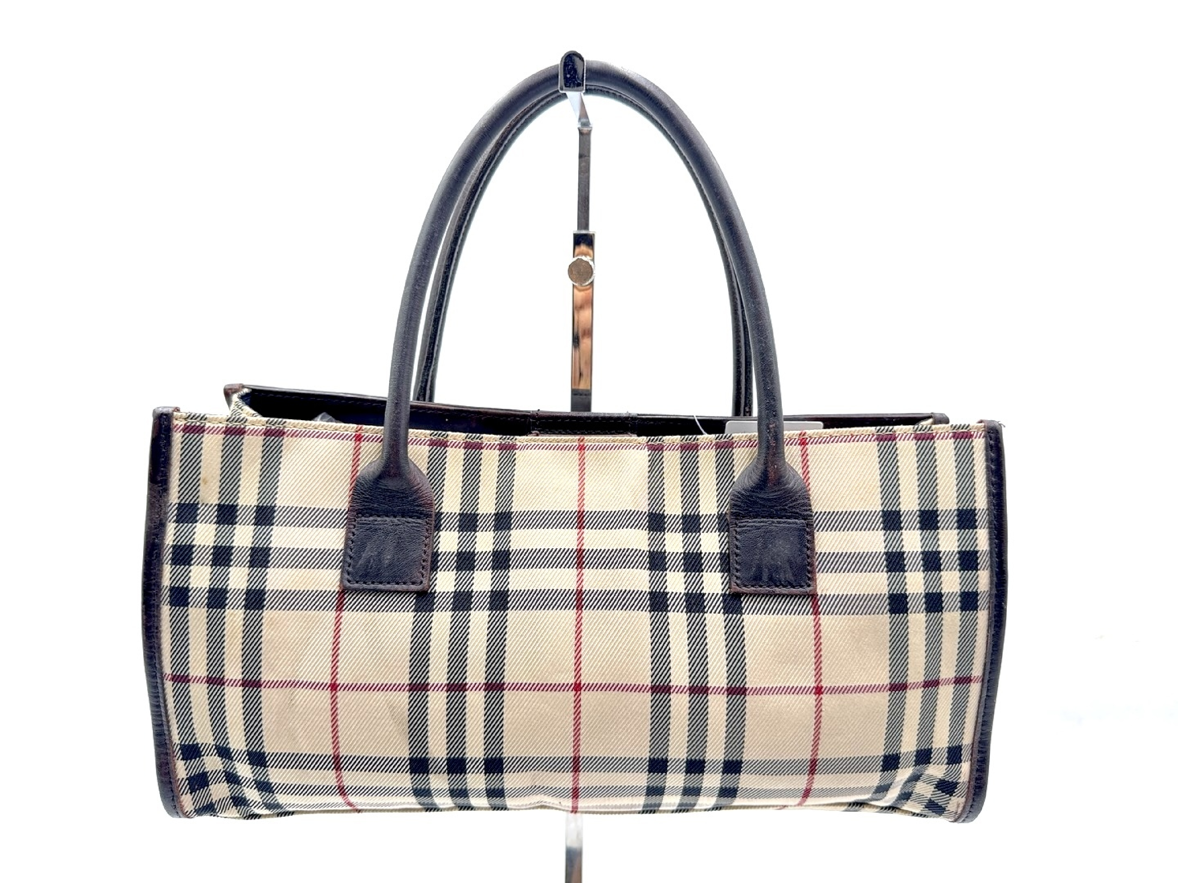 Nova Check Leather Handbag — view 2