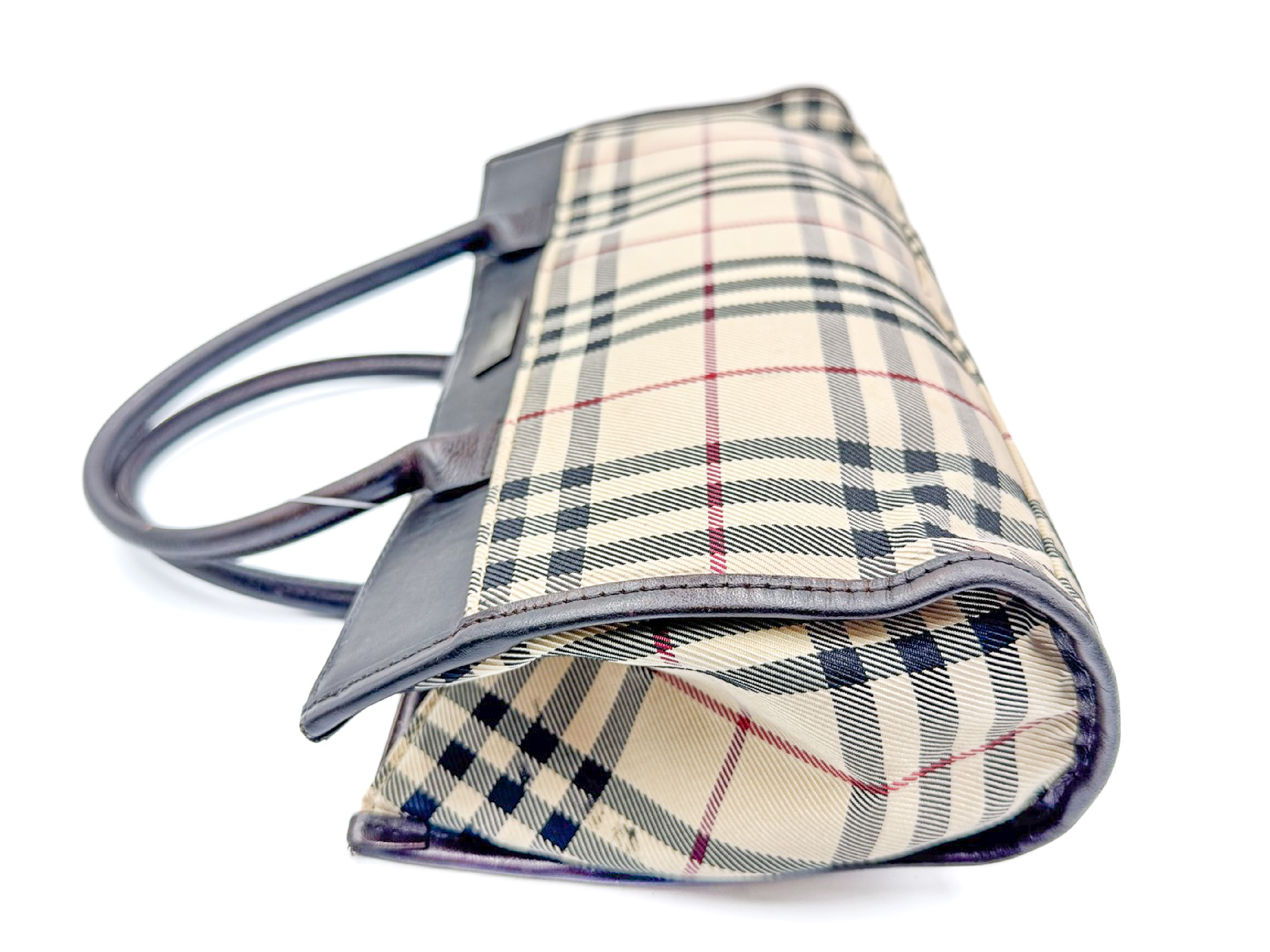 Nova Check Leather Handbag — view 3