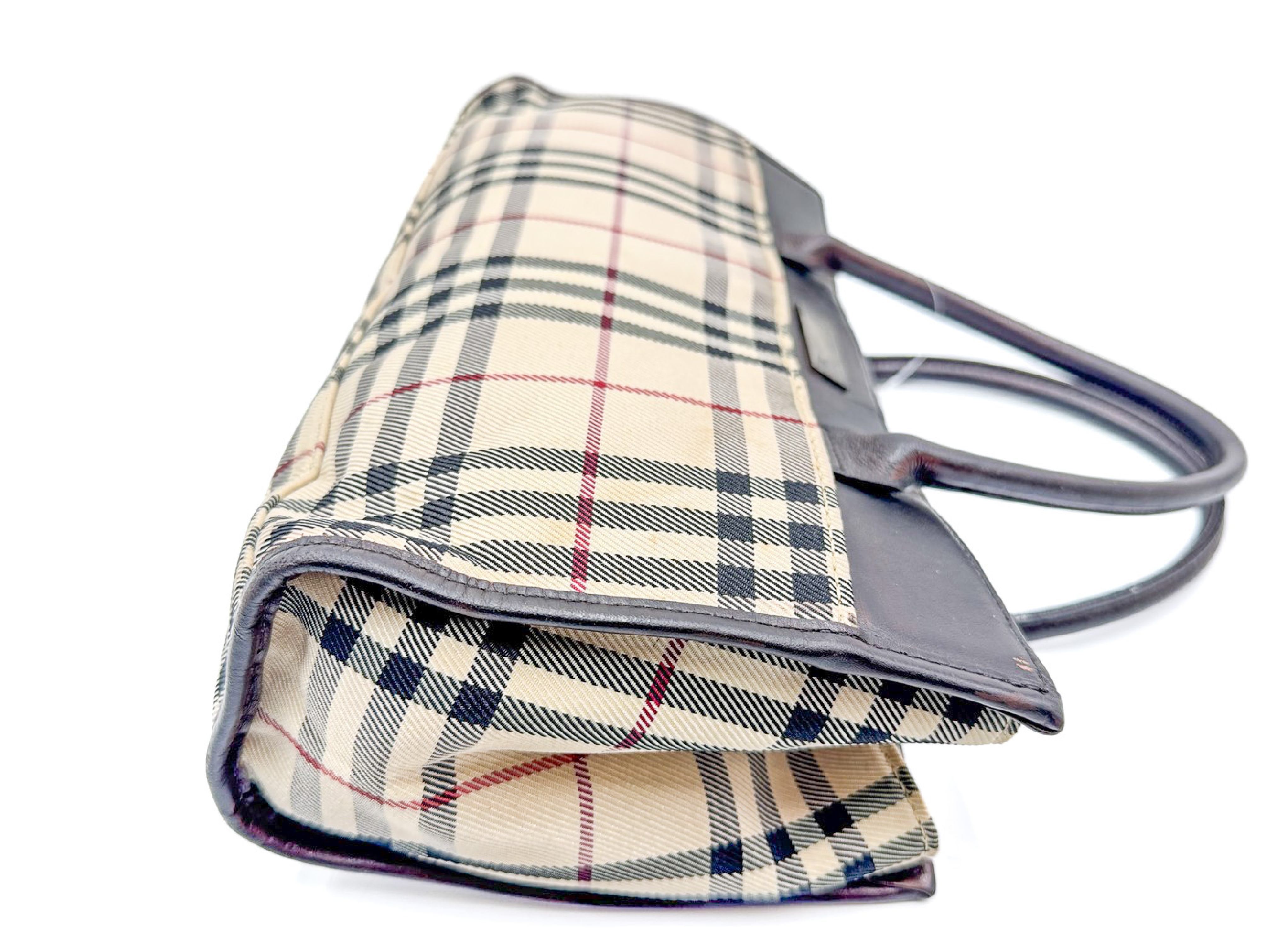 Nova Check Leather Handbag — view 4