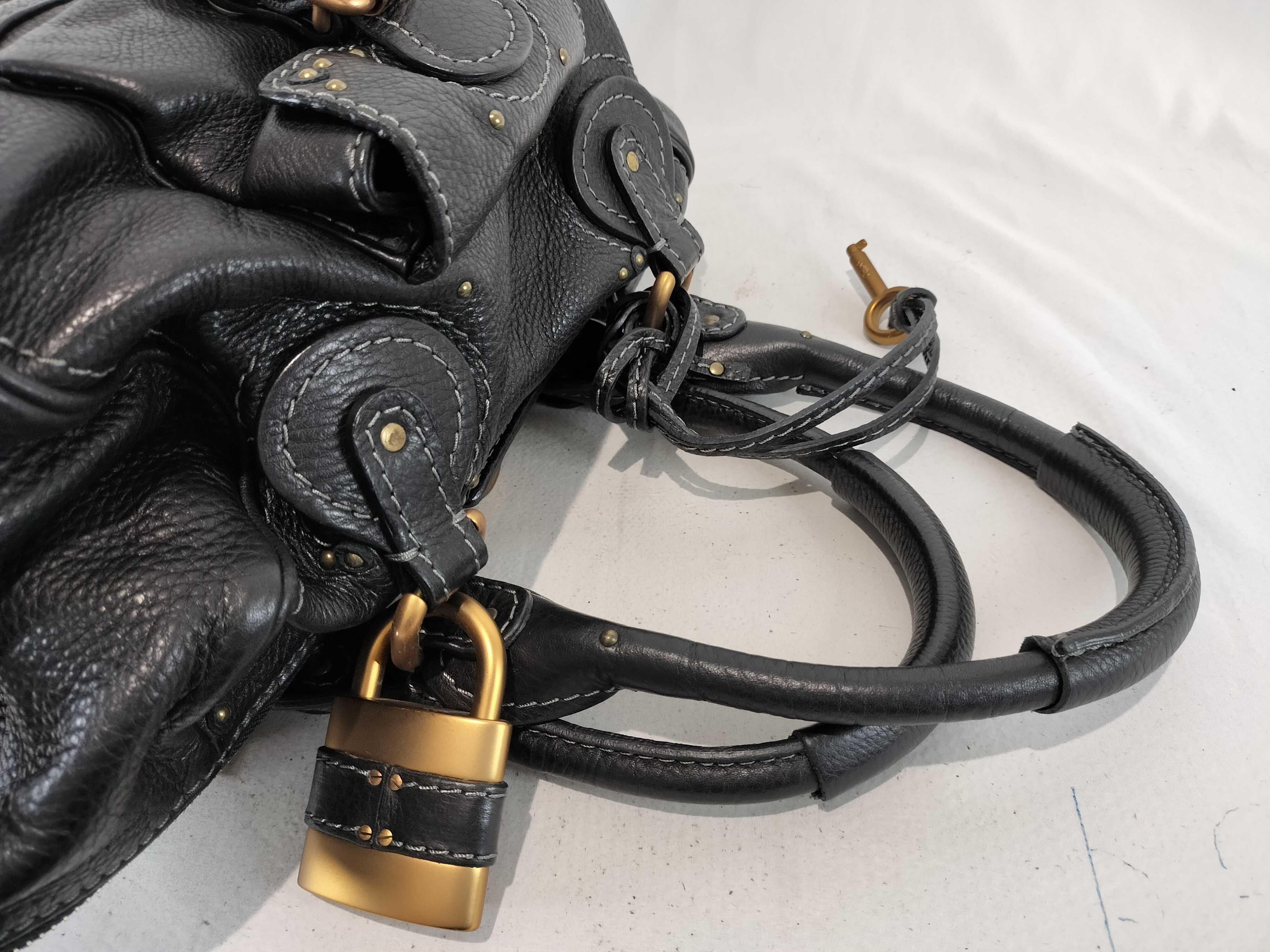 Leather Padlock Handbag — view 3