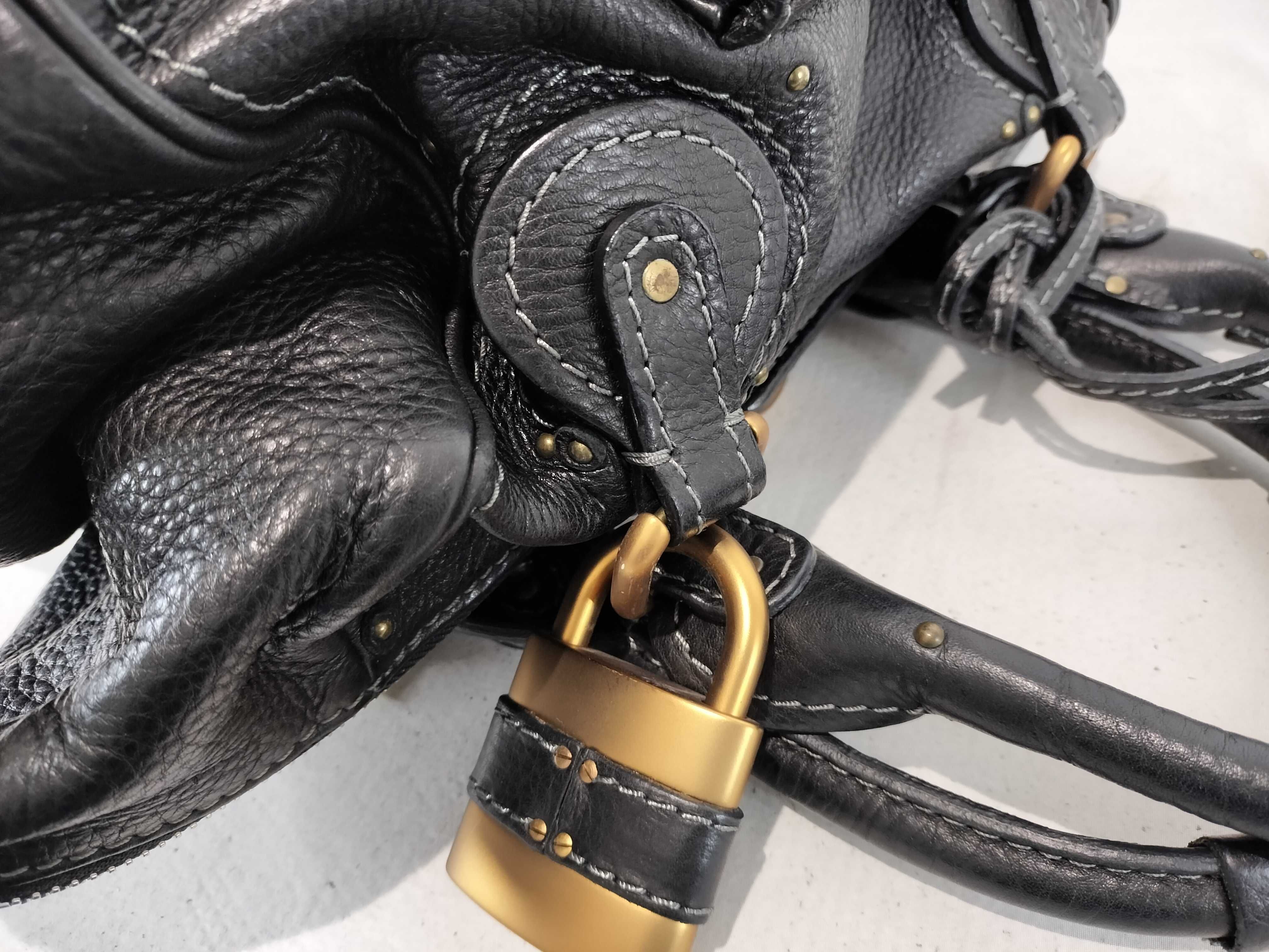 Leather Padlock Handbag — view 5