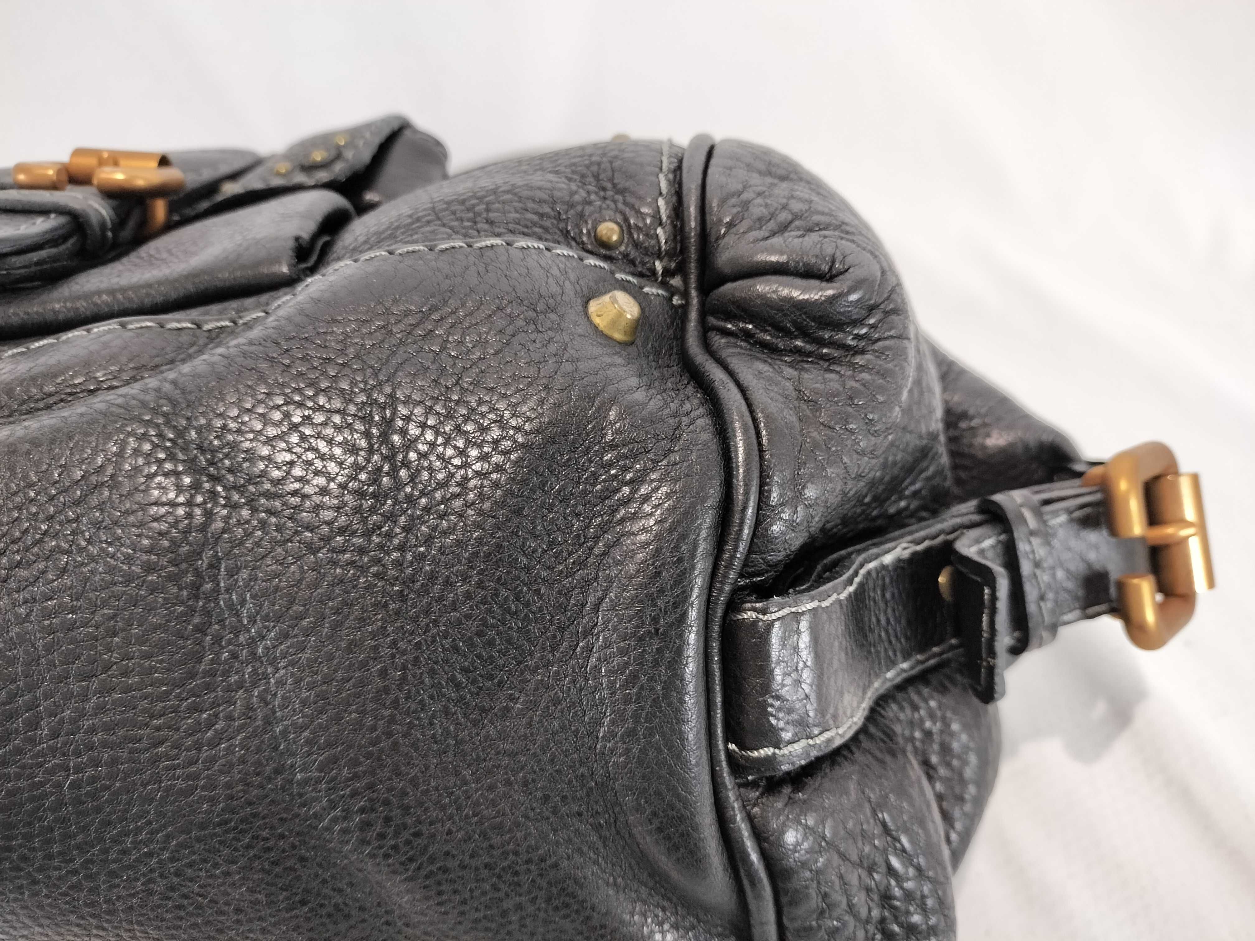Leather Padlock Handbag — view 6
