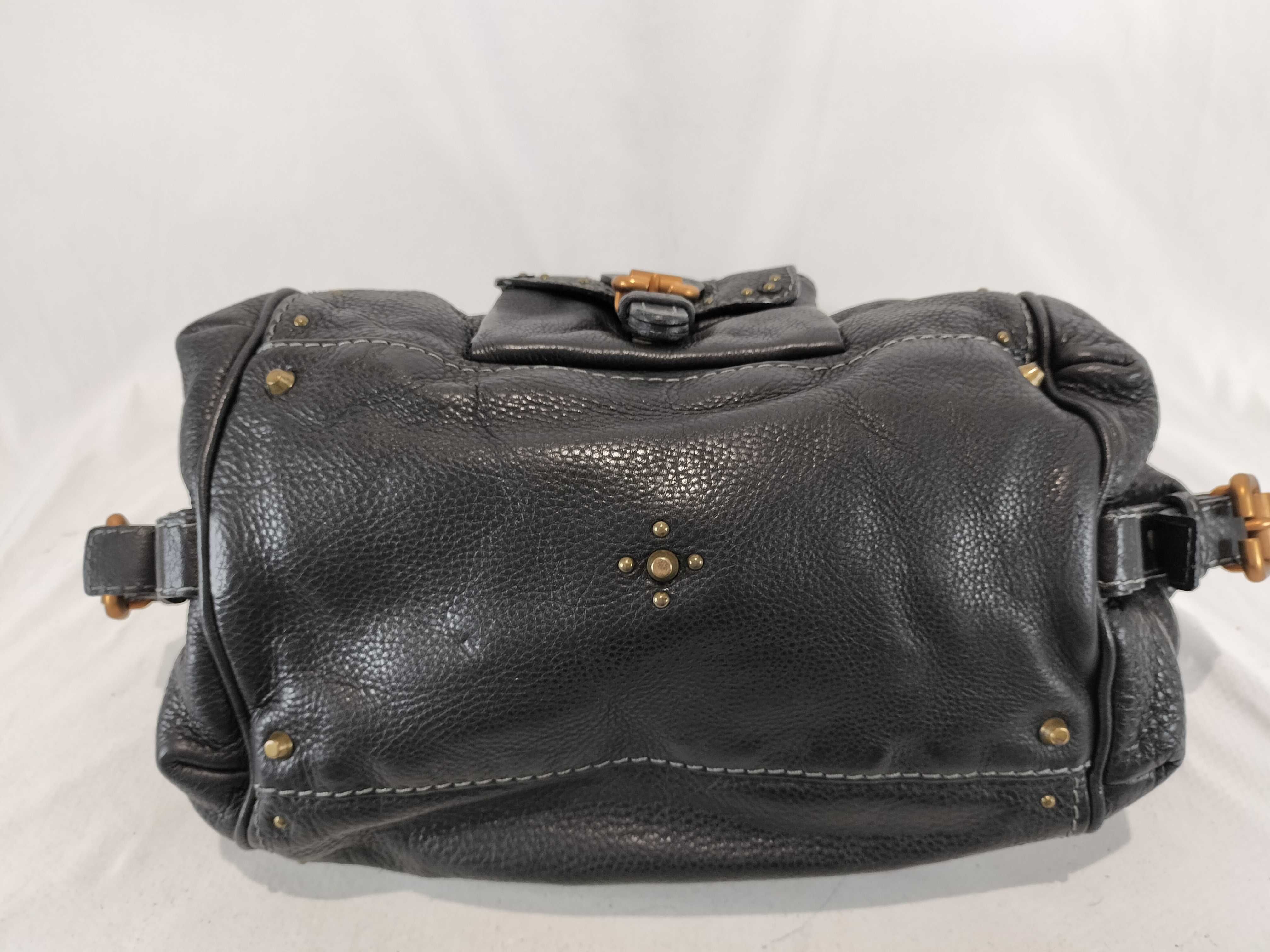 Leather Padlock Handbag — view 7