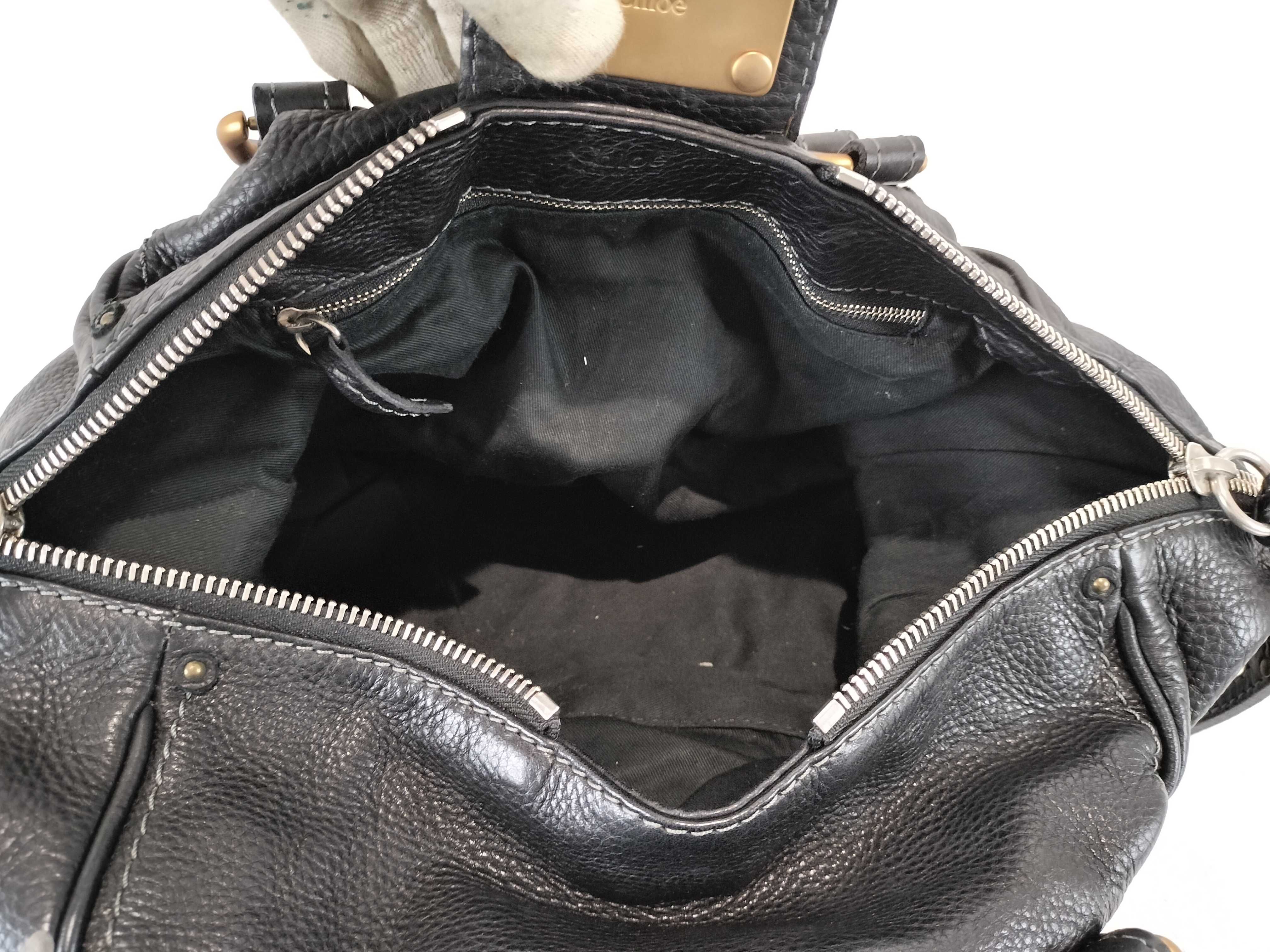 Leather Padlock Handbag — view 9