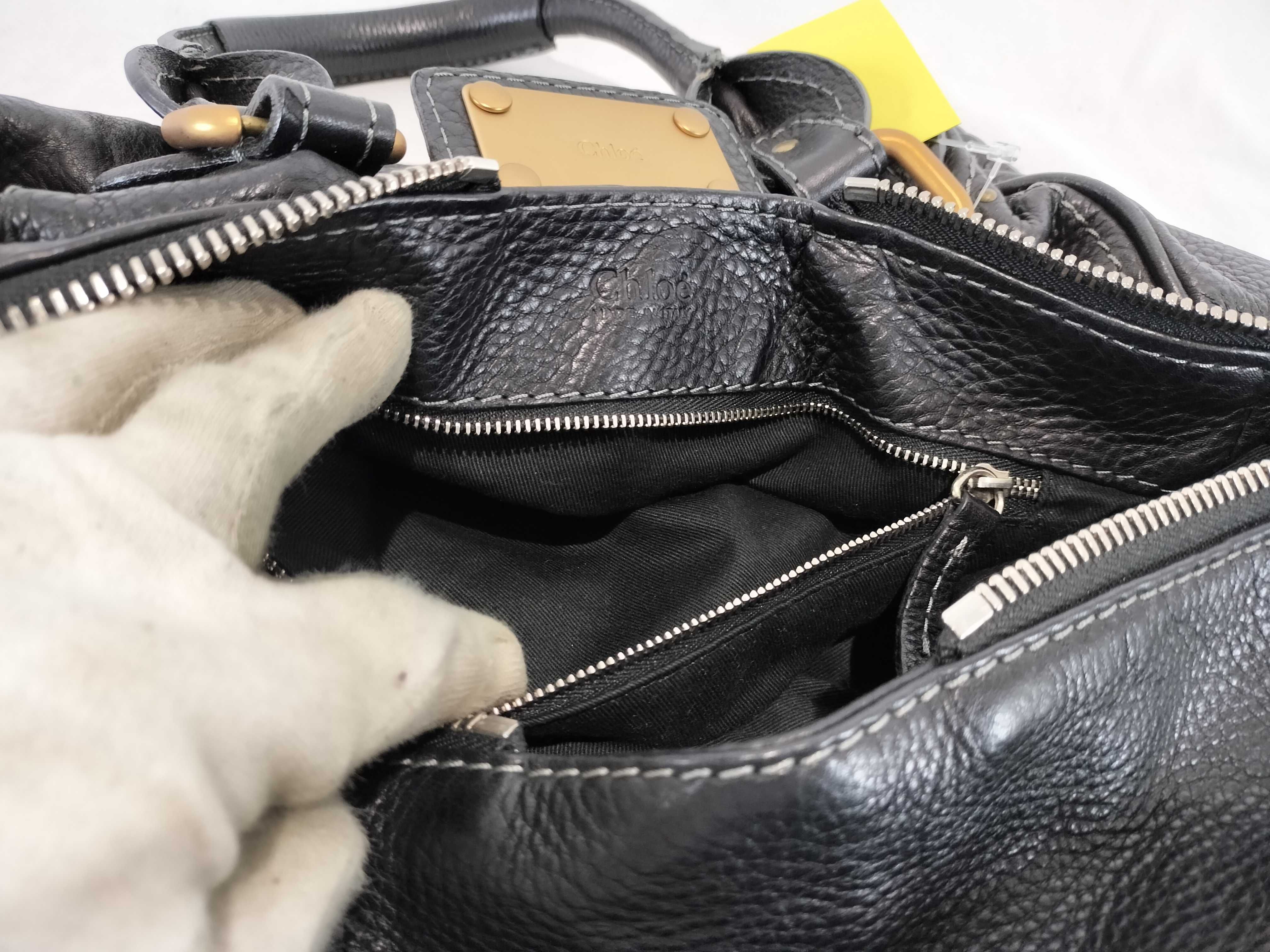Leather Padlock Handbag — view 10