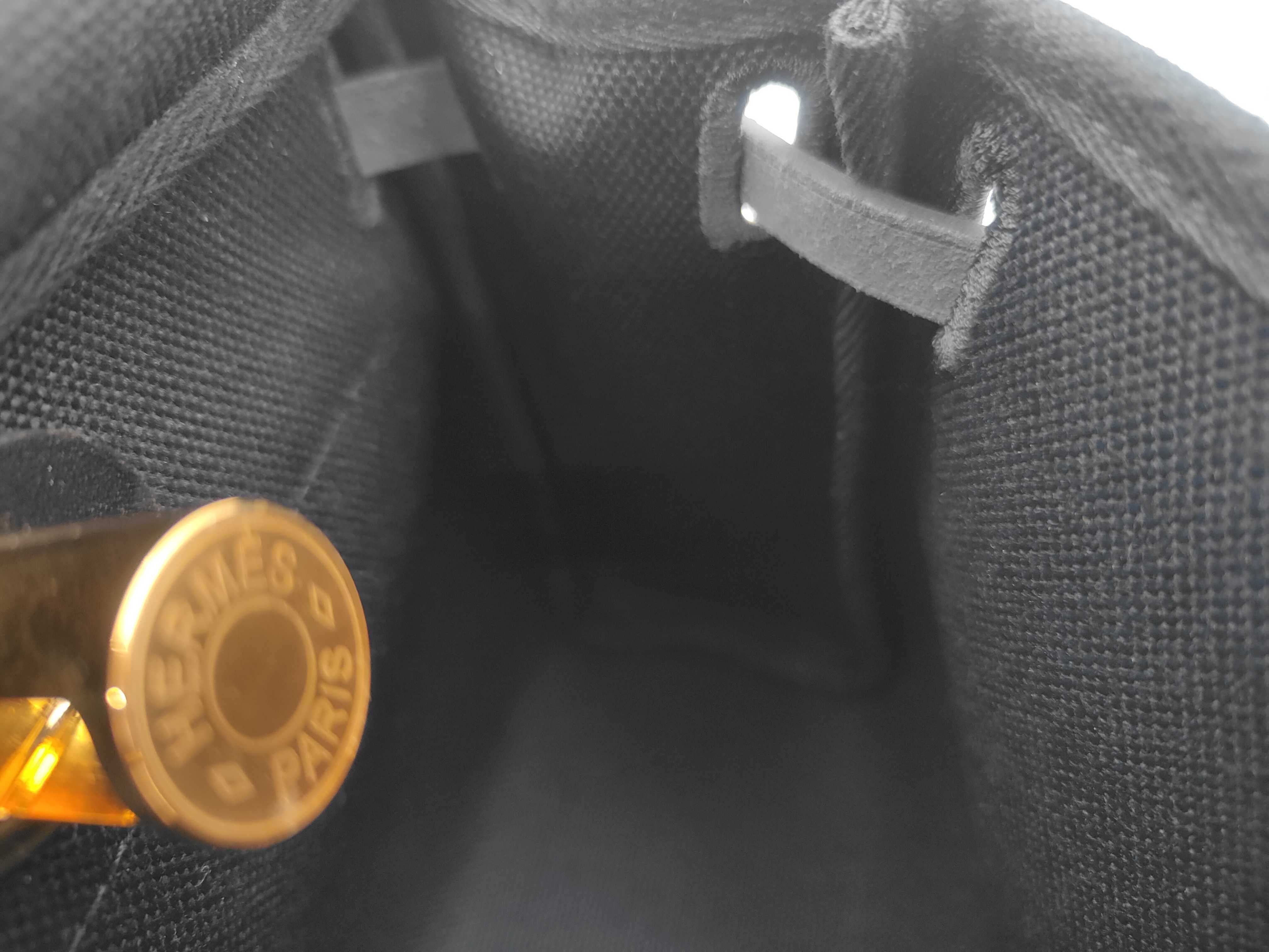 Herbag Zip 20 Mini Black/Black with Gold Hardware, K Stamp, Shoulder Bag — view 14
