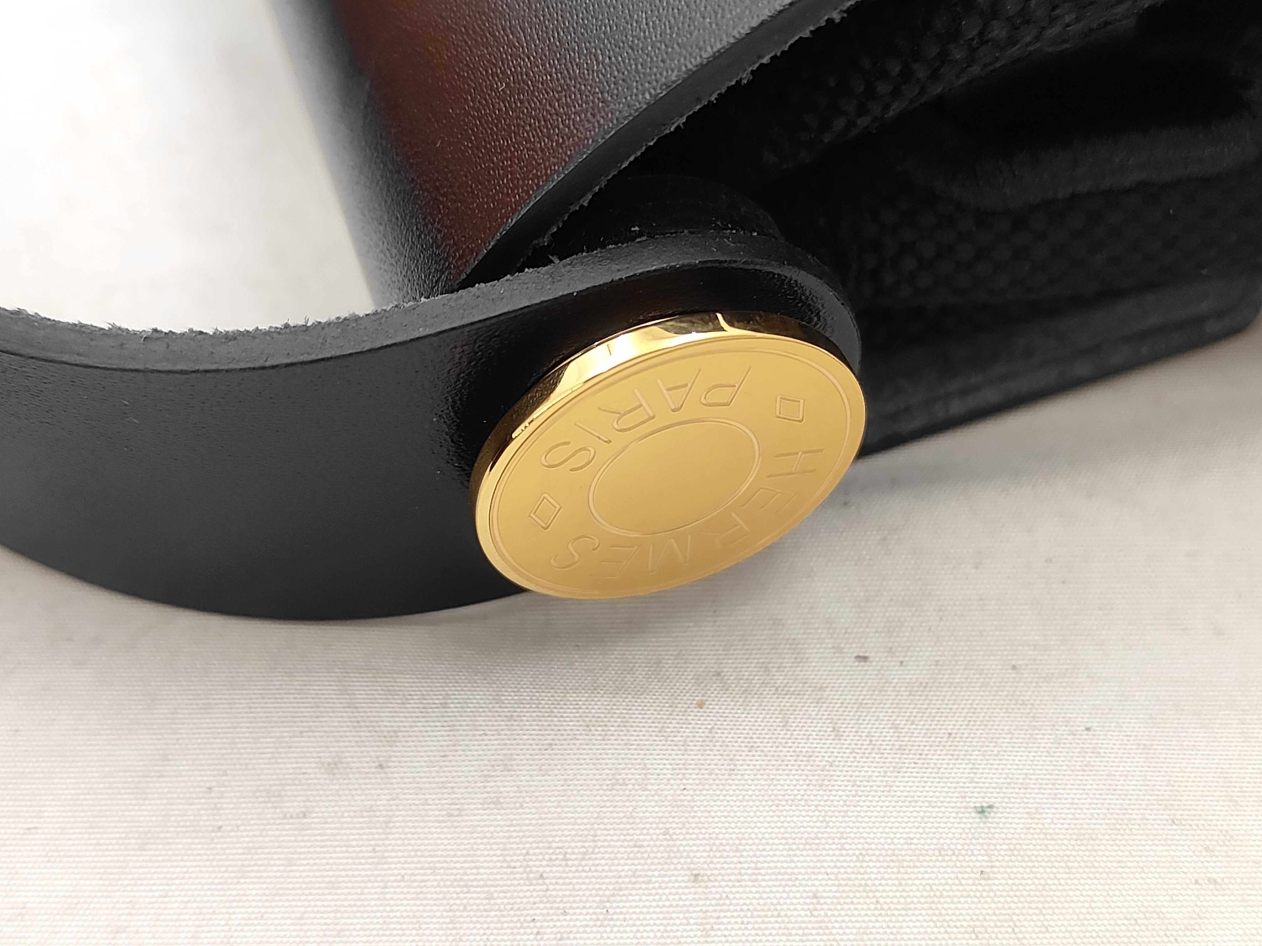 Herbag Zip 20 Mini Black/Black with Gold Hardware, K Stamp, Shoulder Bag — view 5