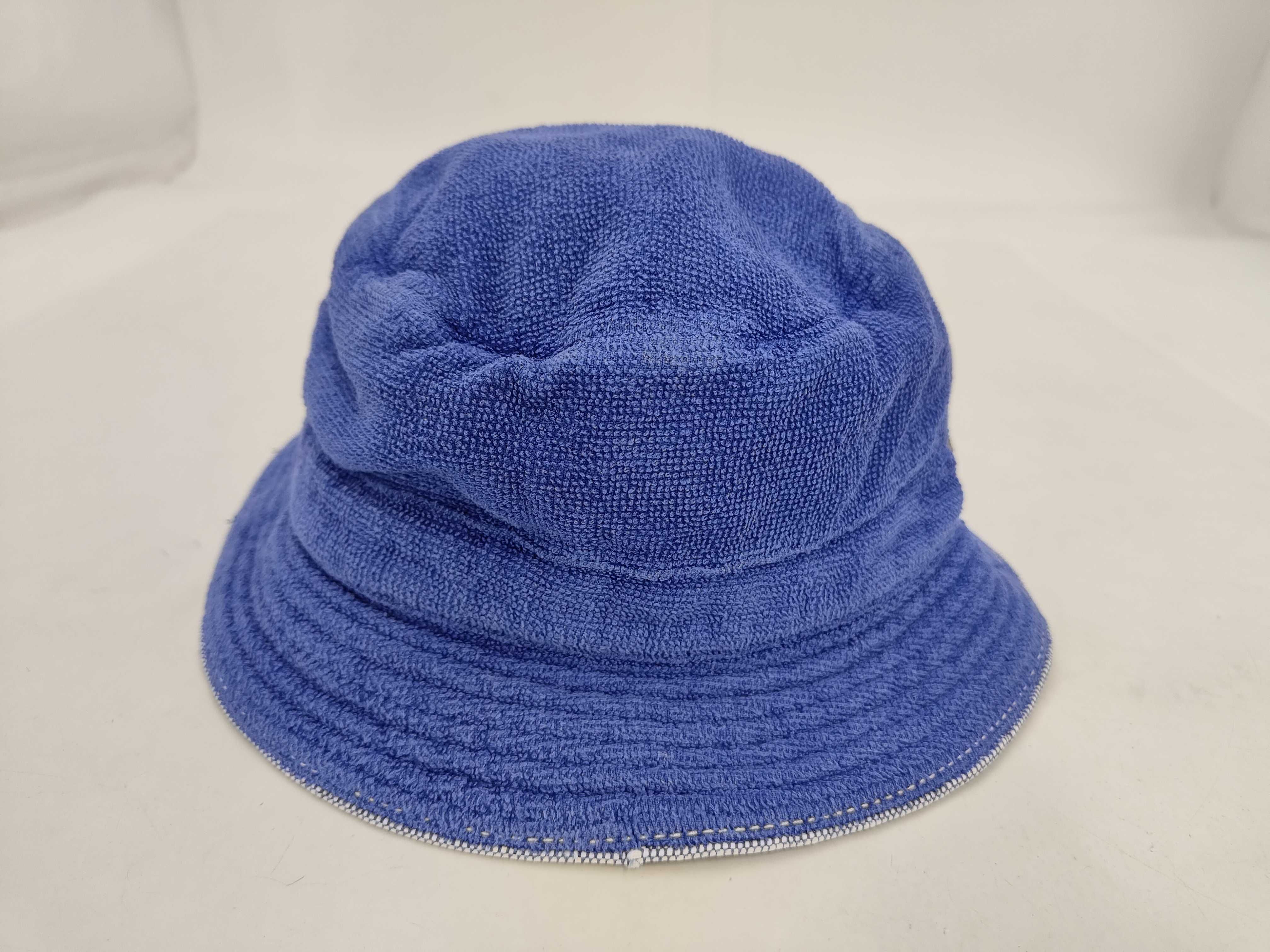 Zip Bucket Hat, Terry Cloth, Blue, Size 58, Other Accessories