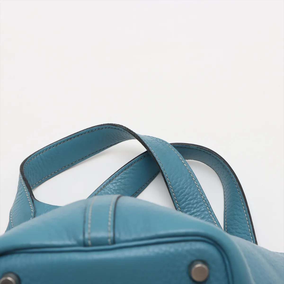 Picotin 18 PM Taurillon Clemence Blue Jean Silver hardware I:2005 — view 6