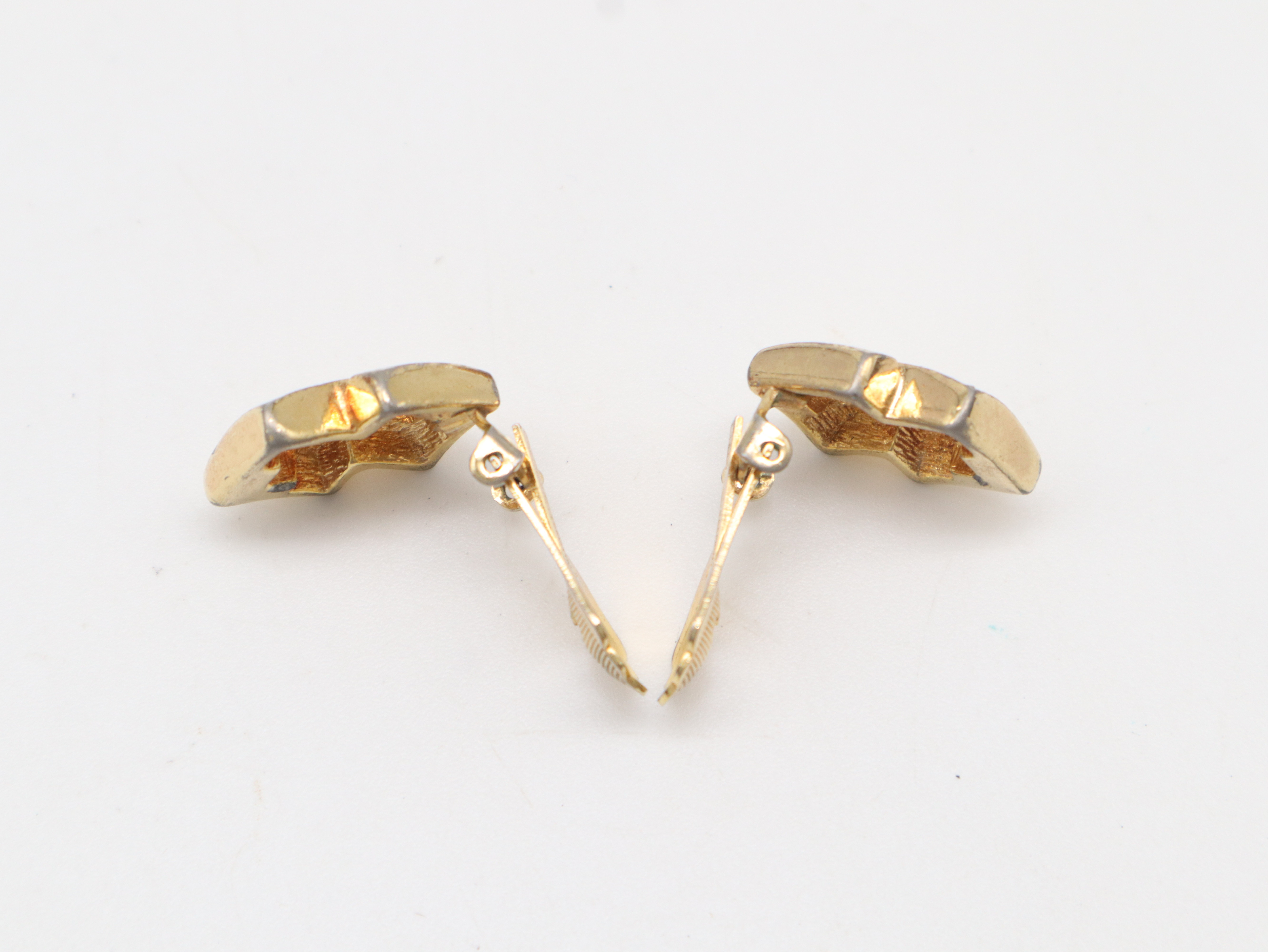 GP x Rhinestone Earrings Double Square Earrings — view 5
