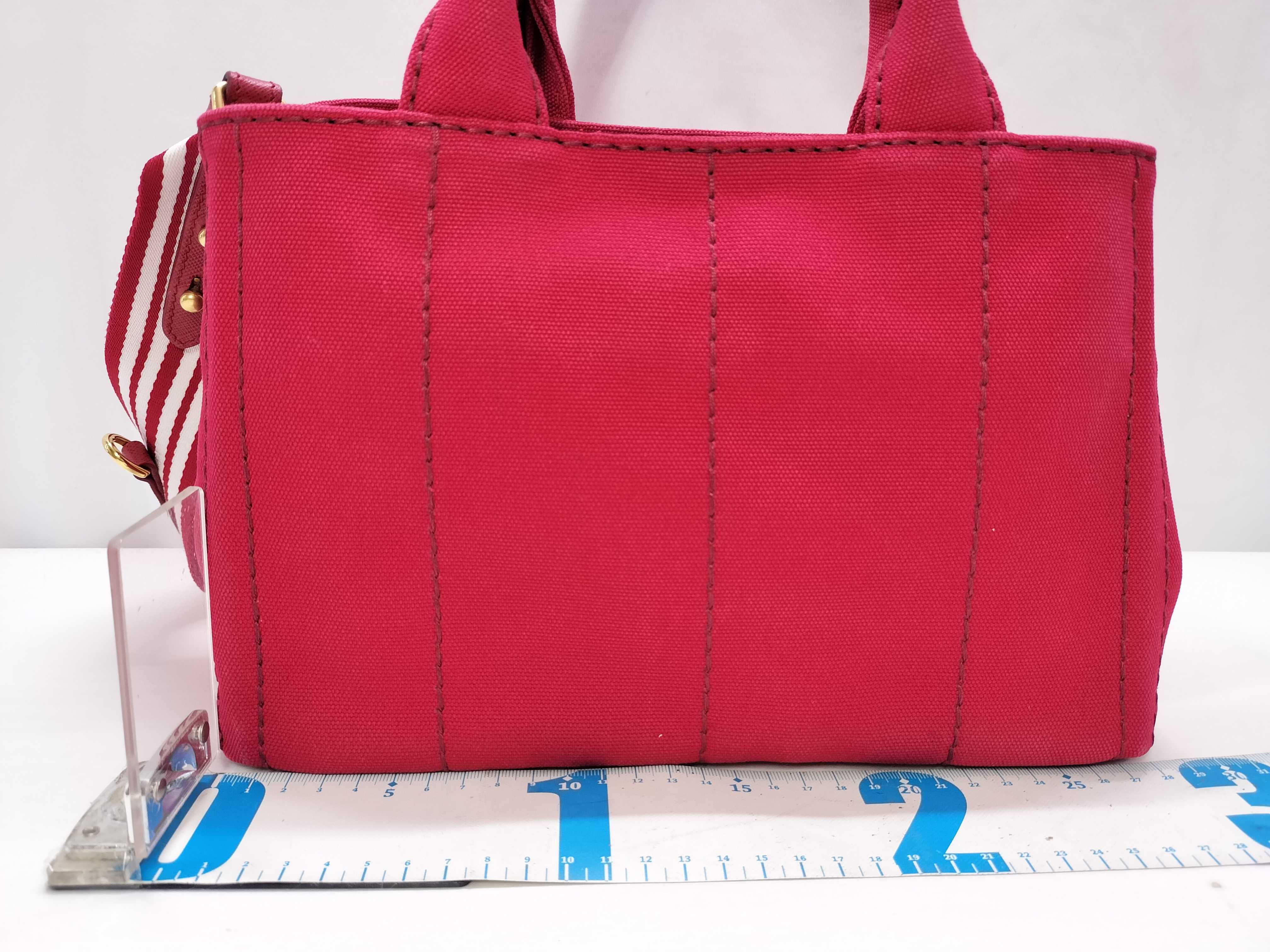 Canapa Canvas 2-Way Handbag, Red, 1BG439 (Tote Bag) — view 2