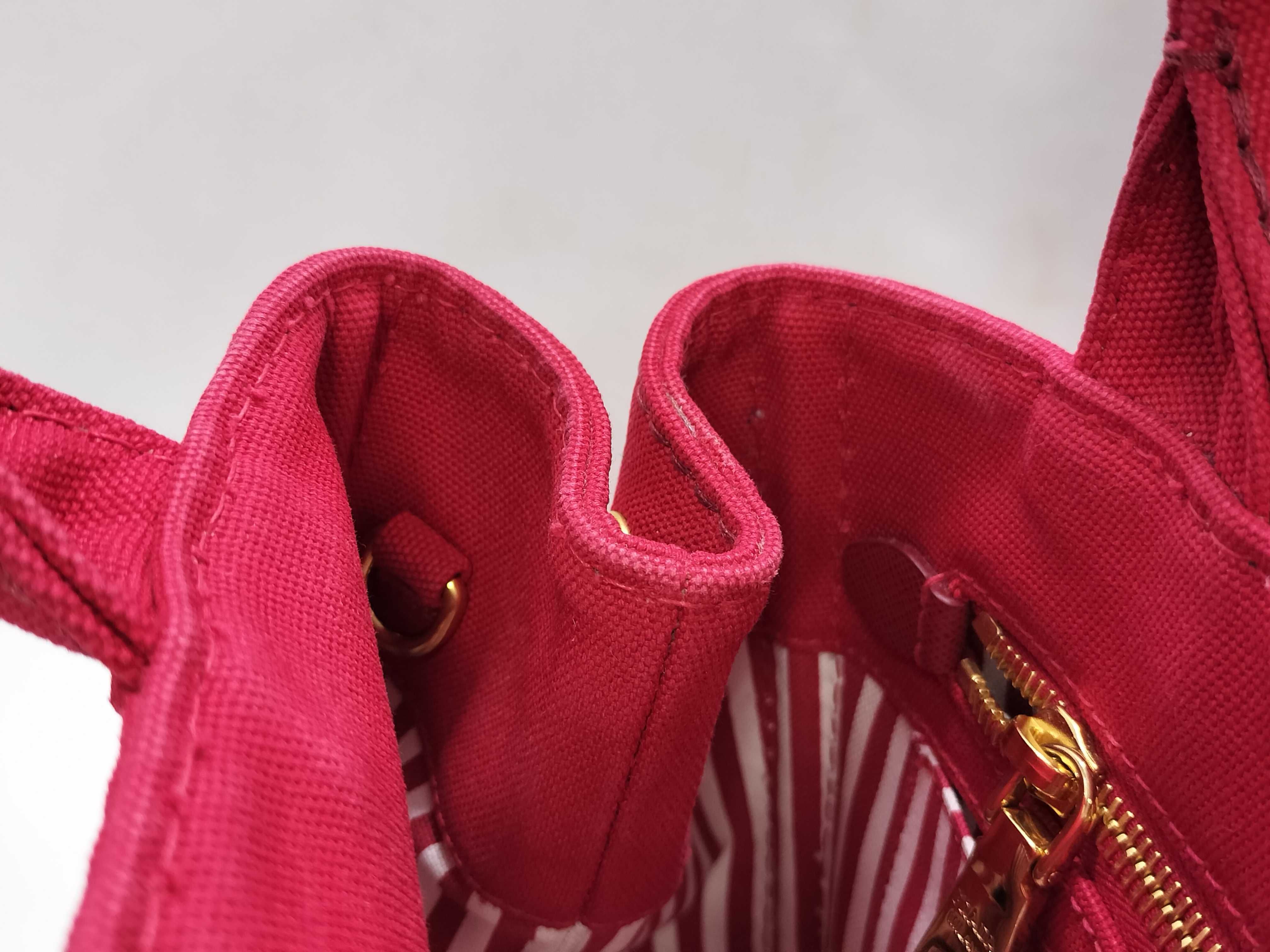 Canapa Canvas 2-Way Handbag, Red, 1BG439 (Tote Bag) — view 12